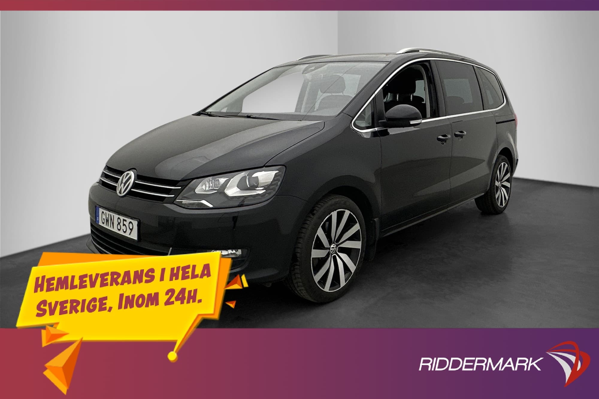 Volkswagen Sharan 2.0 TDI 150hk 7-Sits El-Dörrar Pano D-Värm