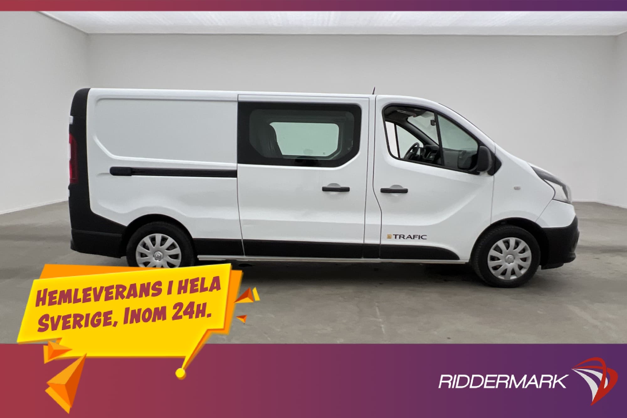Renault Trafic Dubbelhytt L2 Värmare Dragkrok 2xDörr 6-Sits