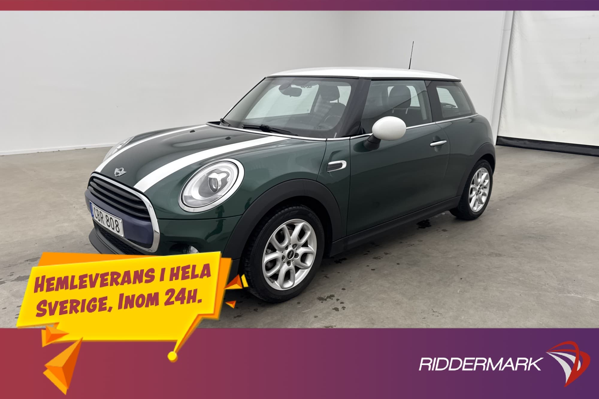 MINI 3-dörrar 136hk Pepper P-Sensorer Lågskatt 0.45 l/mil
