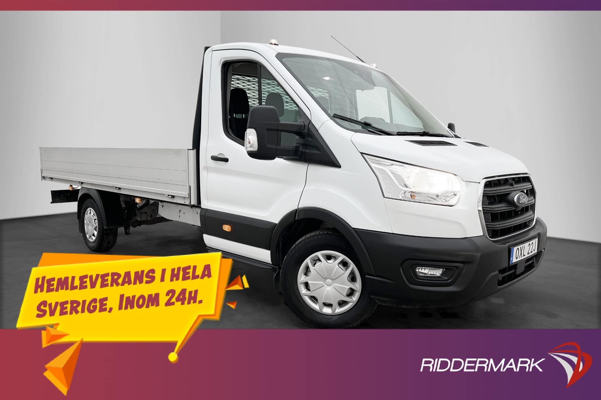 Ford Transit 350 FLAKBIL L4 160hk Värmare Farthållare Moms