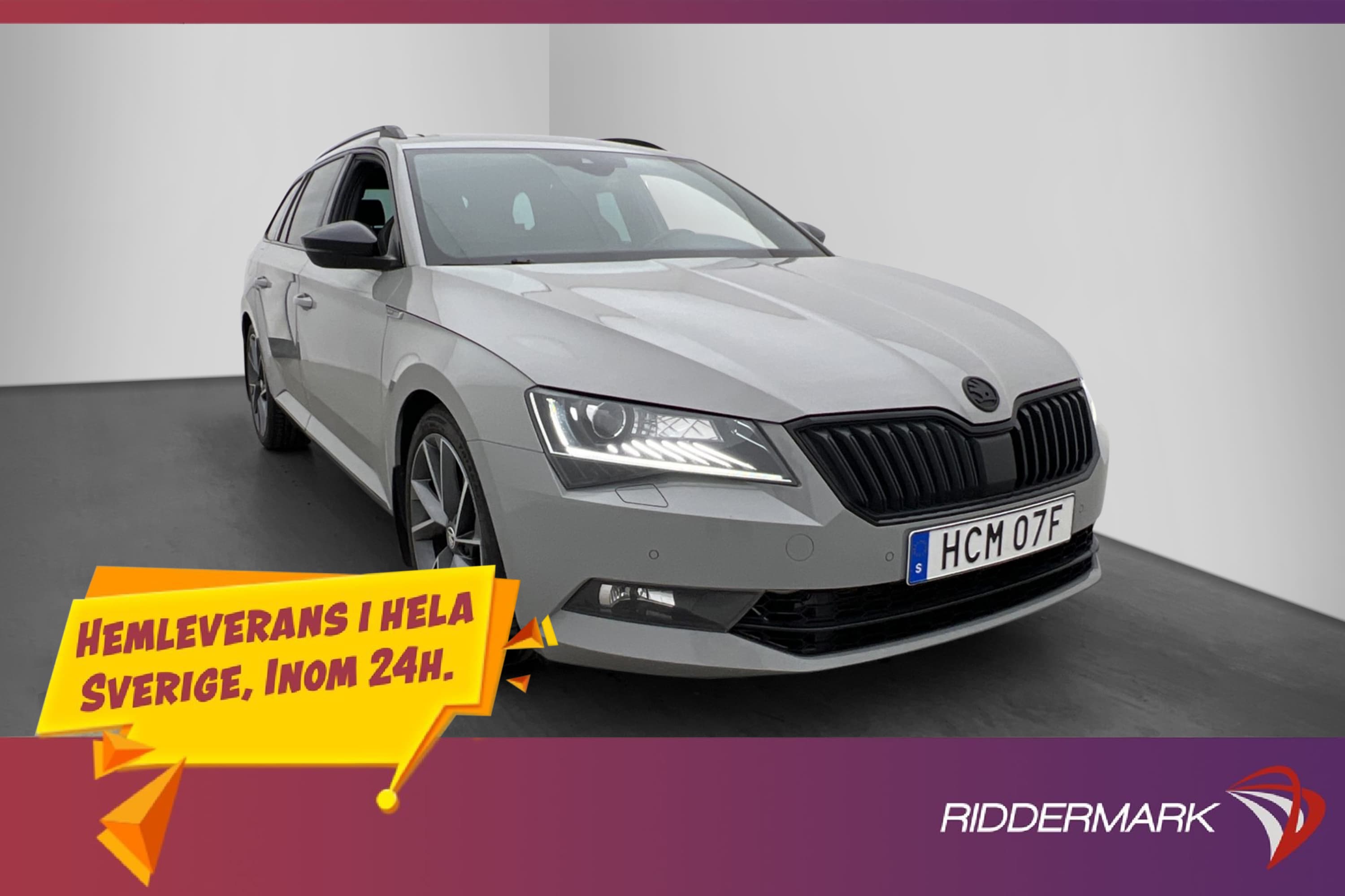 Skoda Superb 2.0 272hk 4x4 Sportline Cockpit Kamera Drag