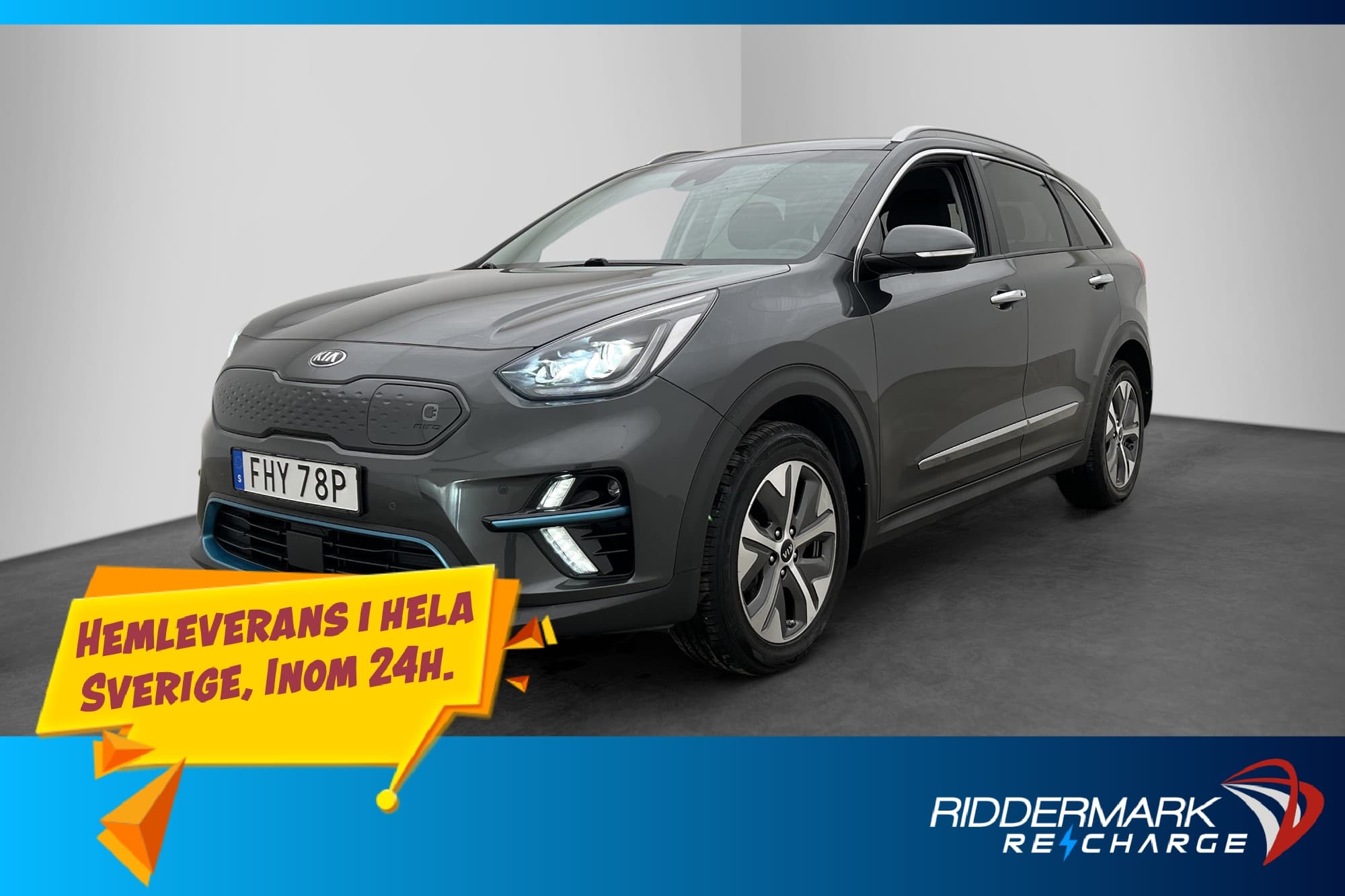 Kia E-Niro 64 kWh 204hk Advance Plus Kamera CarPlay Skinn