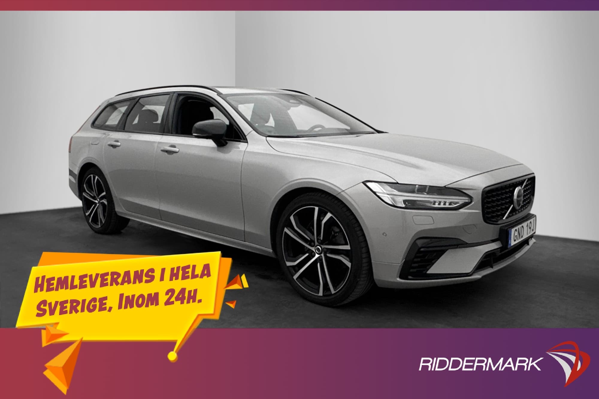 Volvo V90 Recharge T6 AWD Ultimate Luftfjäd Pano H/K MOMS