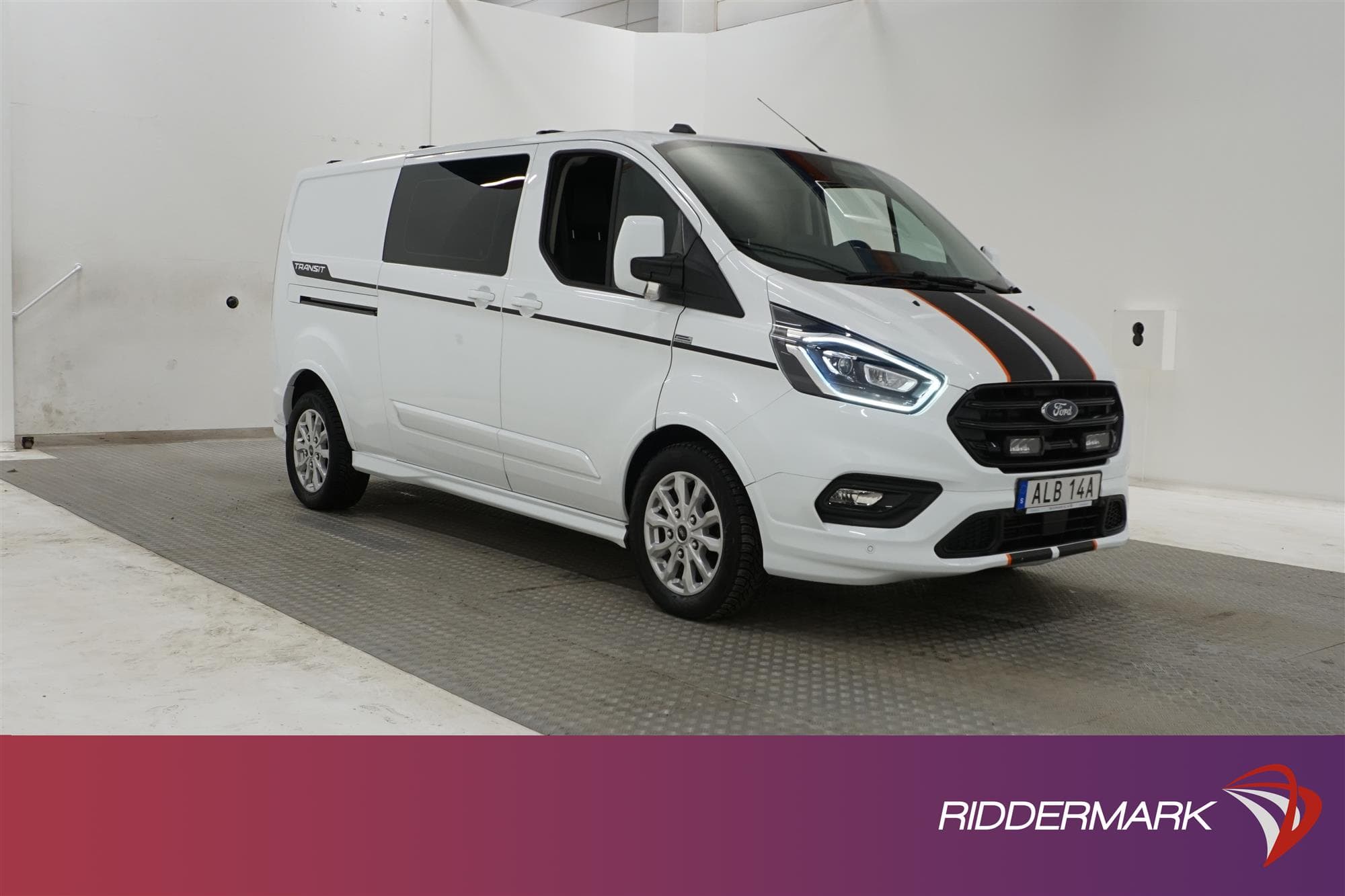 Ford Transit Custom Sport Crew Van Aut 185hk Drag Värmare 