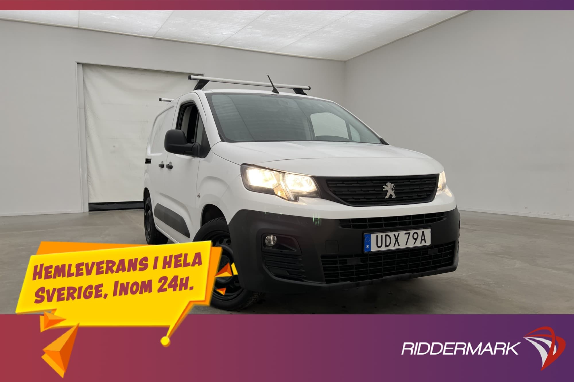 Peugeot Partner Ny-Kamrem Värmare Drag PDC 3-Sits Moms