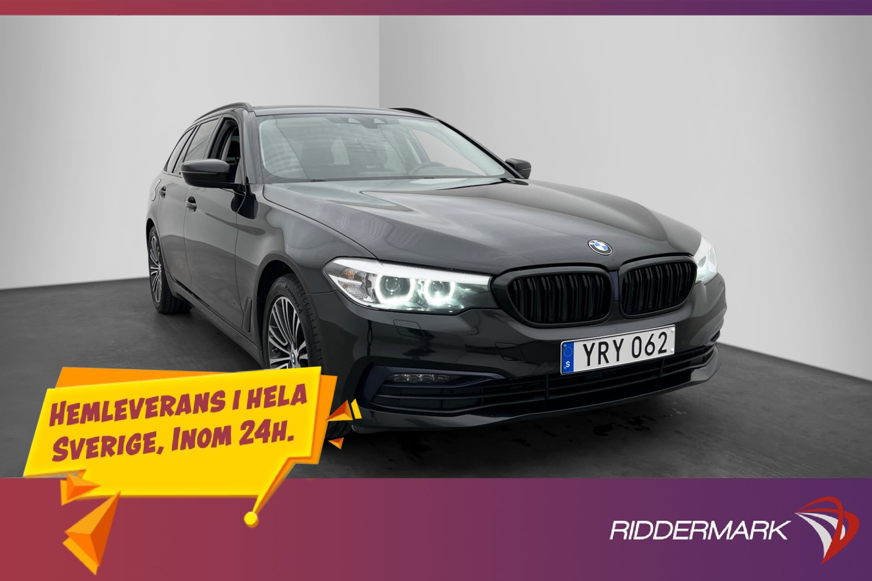 BMW 520 d xDrive Touring Sport line Kamera Halvskinn Drag