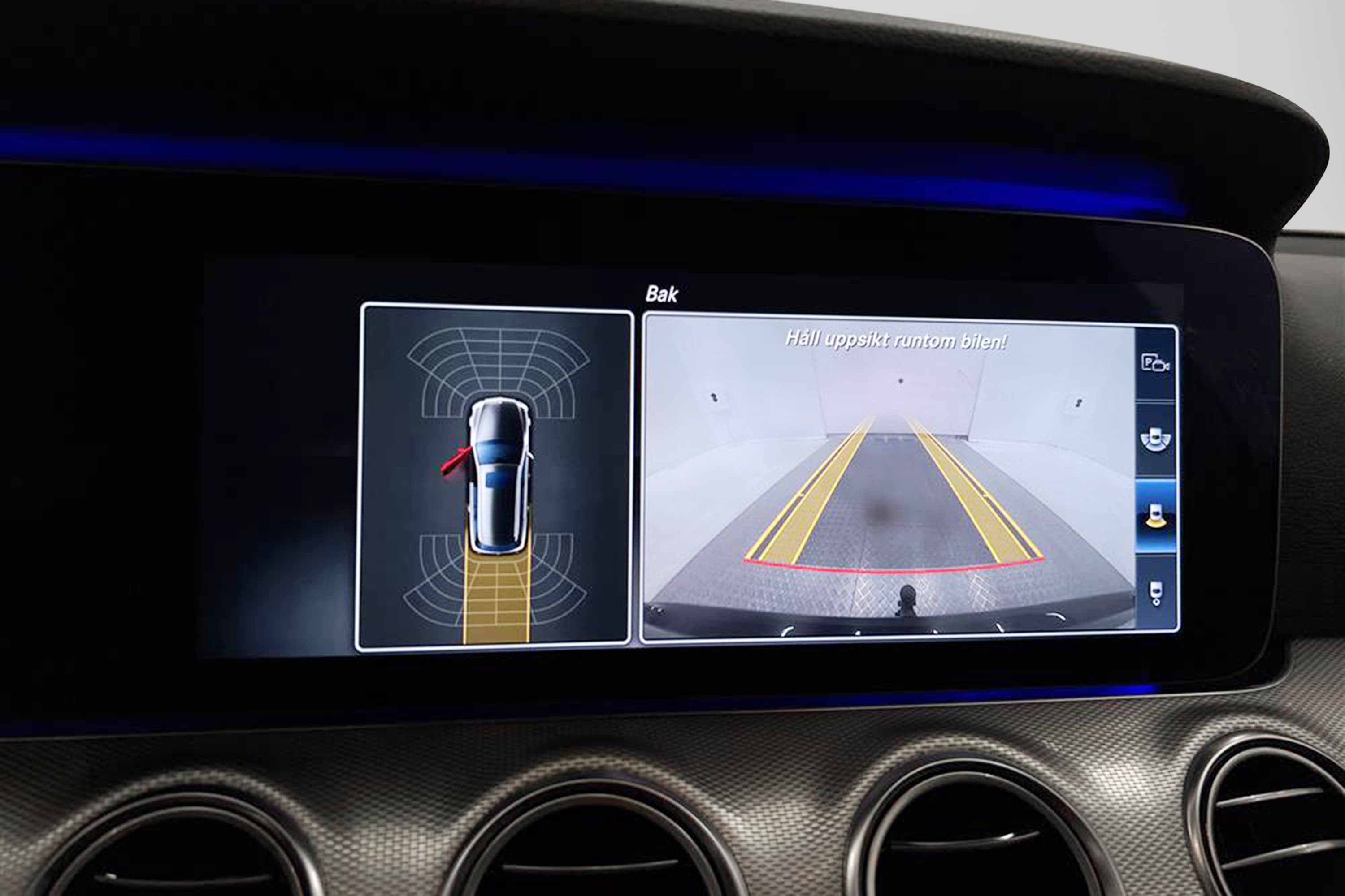 Mercedes-Benz E 220 d 194hk Widescreen Burmester Drag Naviinteriör