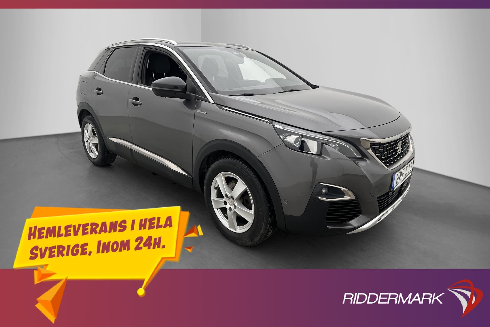 Peugeot 3008 SUV 1.6 BlueHDi 120  GT-Line Cockpit Halvskinn