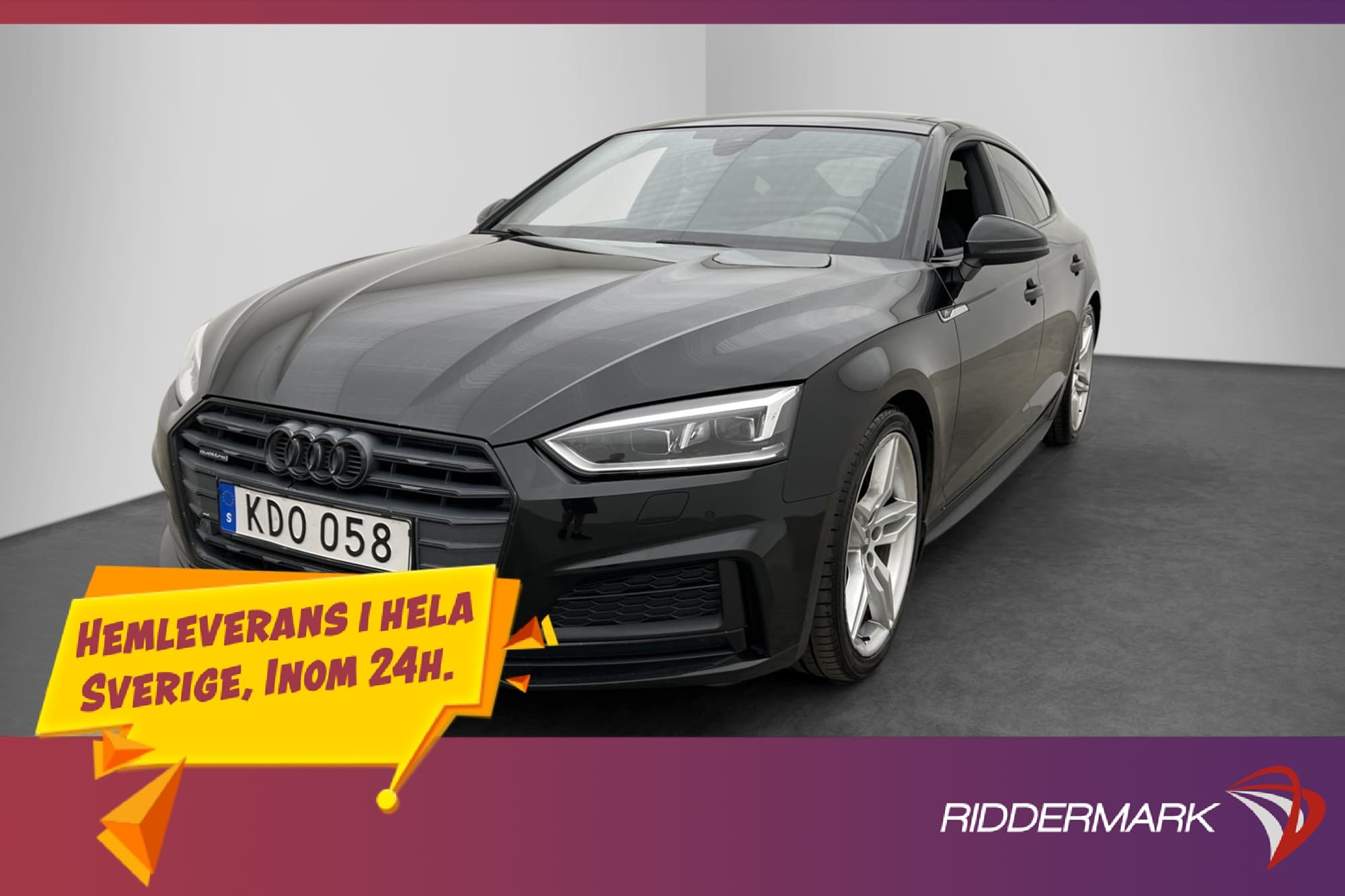 Audi A5 SB 45 TFSI Quattro 245hk S-Line Taklucka P-Sensorer