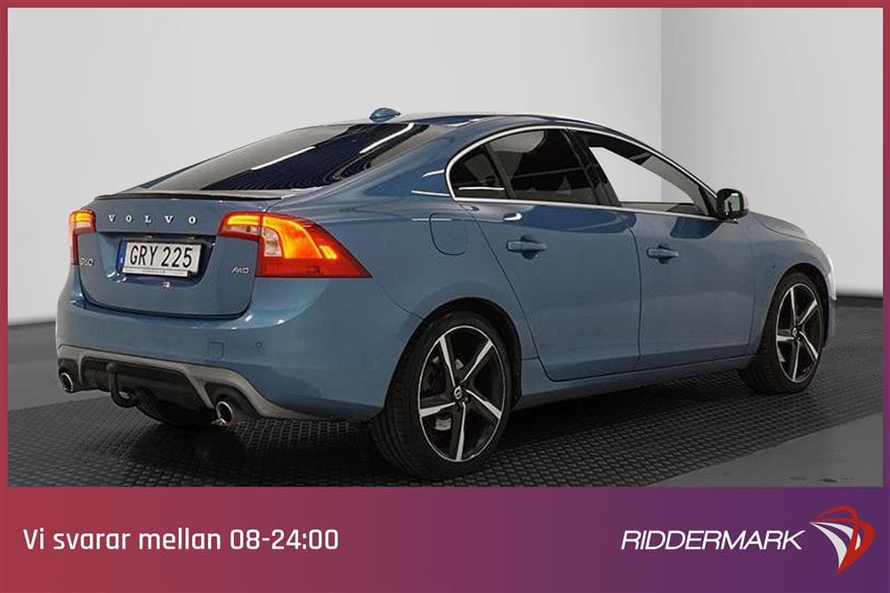 Volvo S60 D4 AWD 190hk R-Design VOC Värmare Taklucka BLIS exteriör