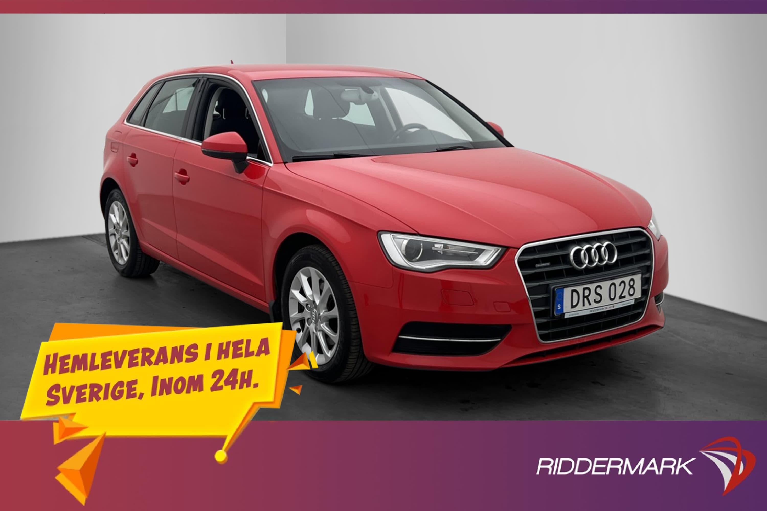 Audi A3 2.0 TDI Quattro P-Sensorer Farthållare Bluetooth