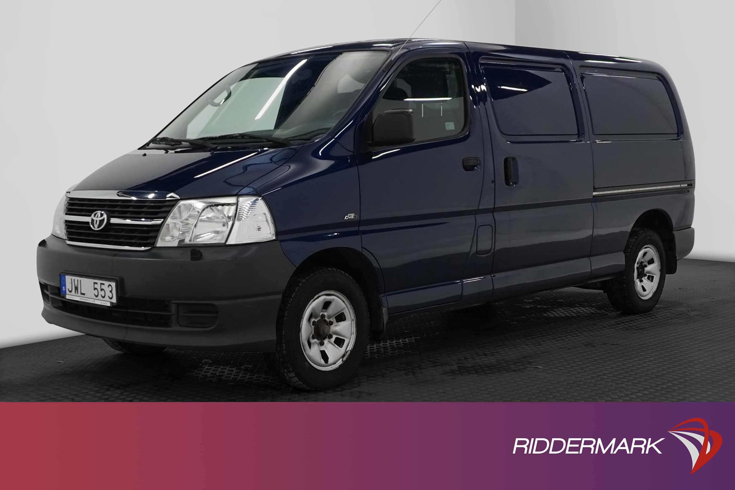 Toyota Hiace 2.5 Lång Dubbla Skjutdörr Dragkrok
