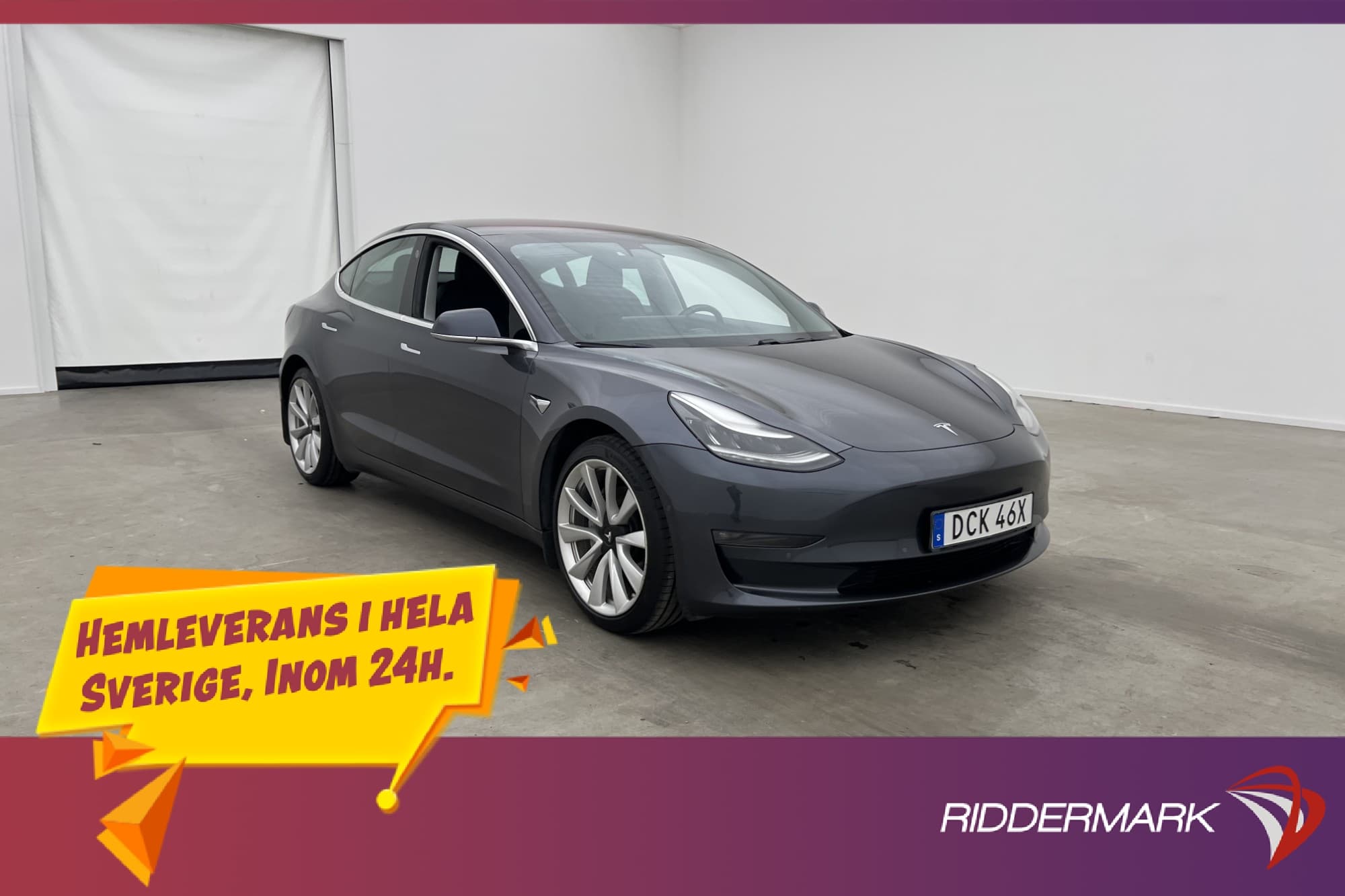 Tesla Model 3 Long Range AWD Svensksåld AP Dragkrok Pano