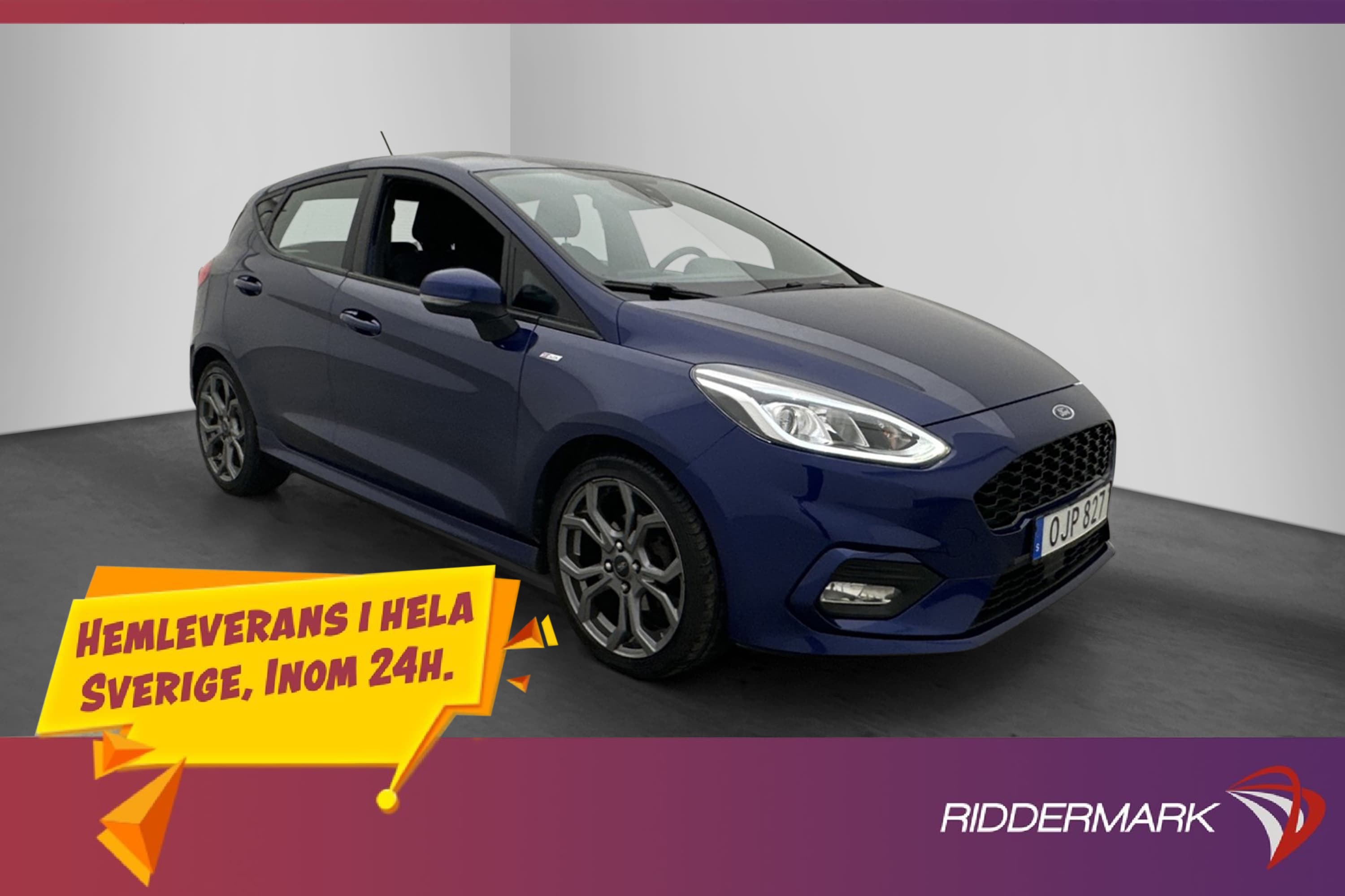 Ford Fiesta 1.0 EcoBoost ST-Line Sensorer CarPlay Rattvärme