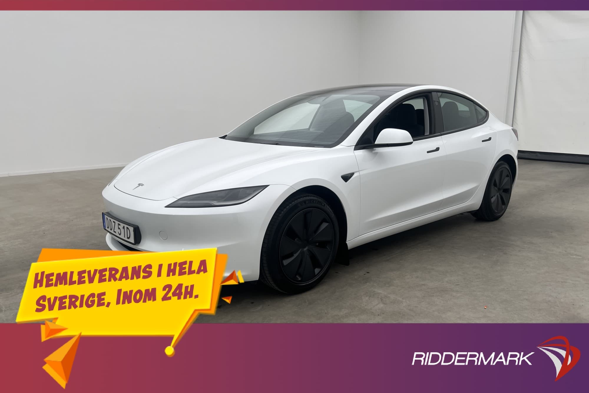 Tesla Model 3 Standard Range Autopilot Svensksåld MOMS