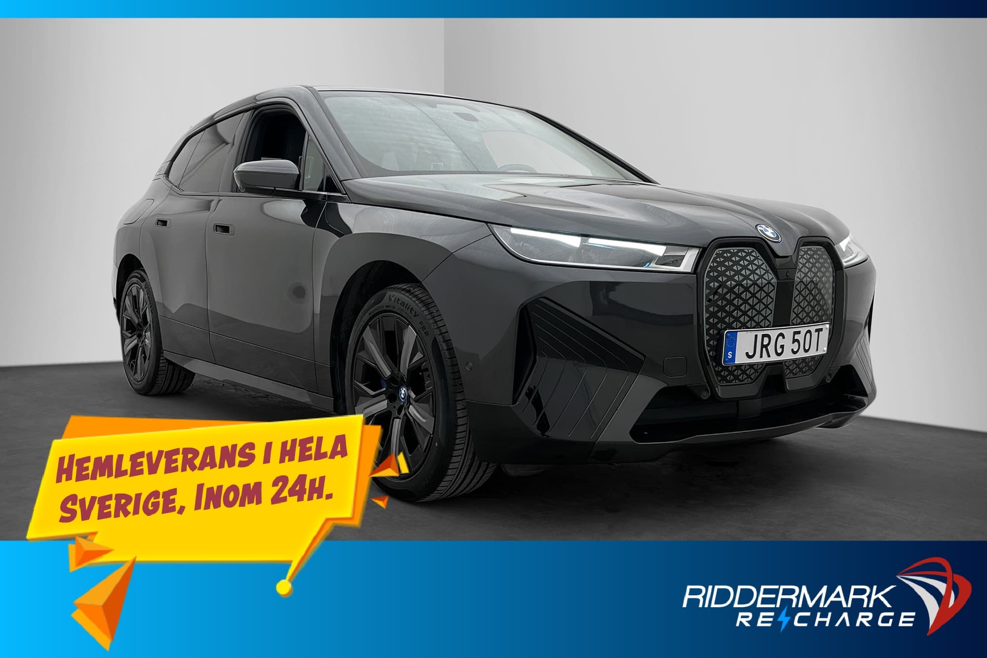 BMW iX xDrive50 Sport Sky H/K 360 Drag HuD Pano Luftfjädring