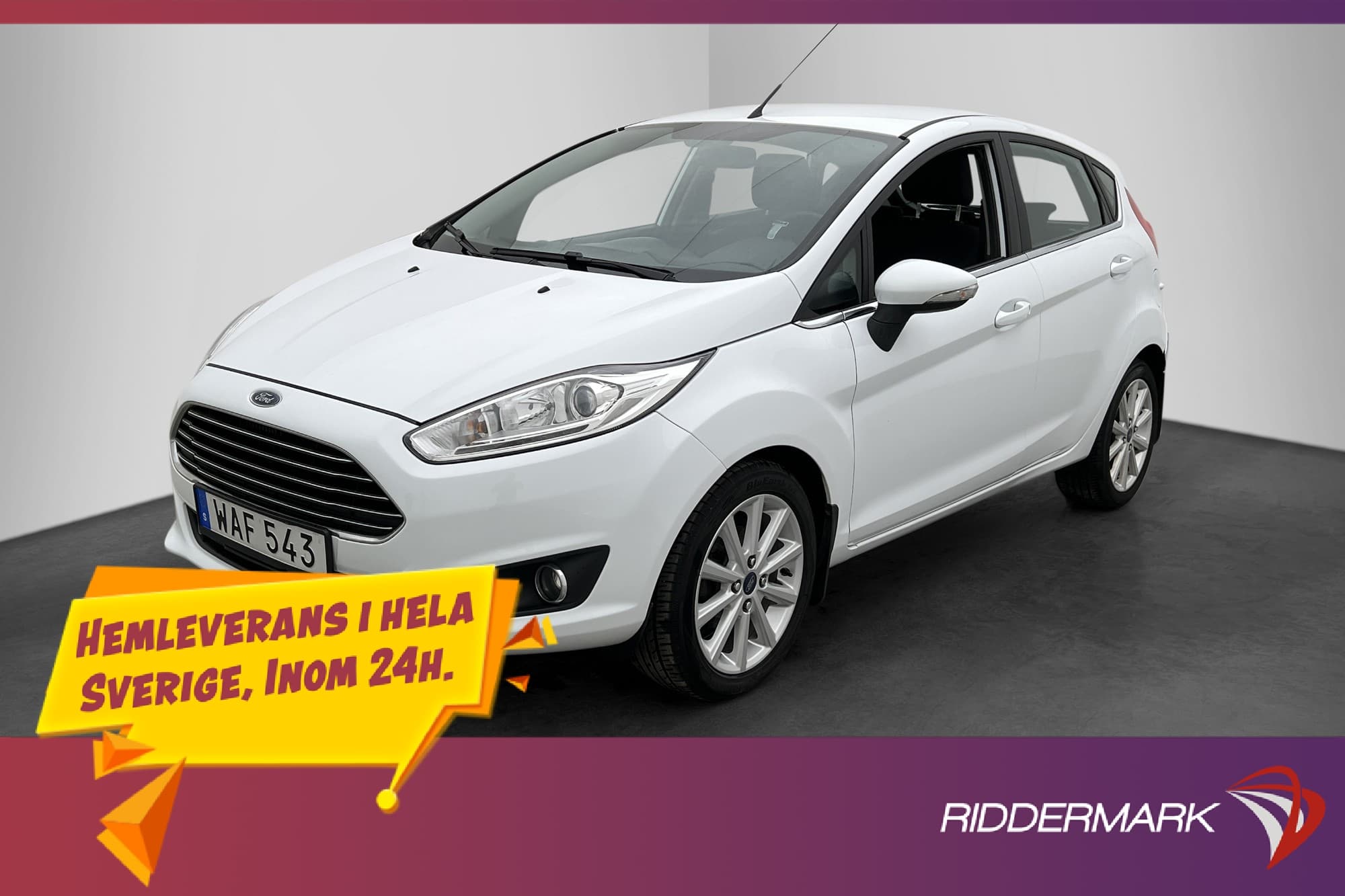Ford Fiesta 1.0 EcoBoost 100hk Titanium Bluetooth Kamrembytt