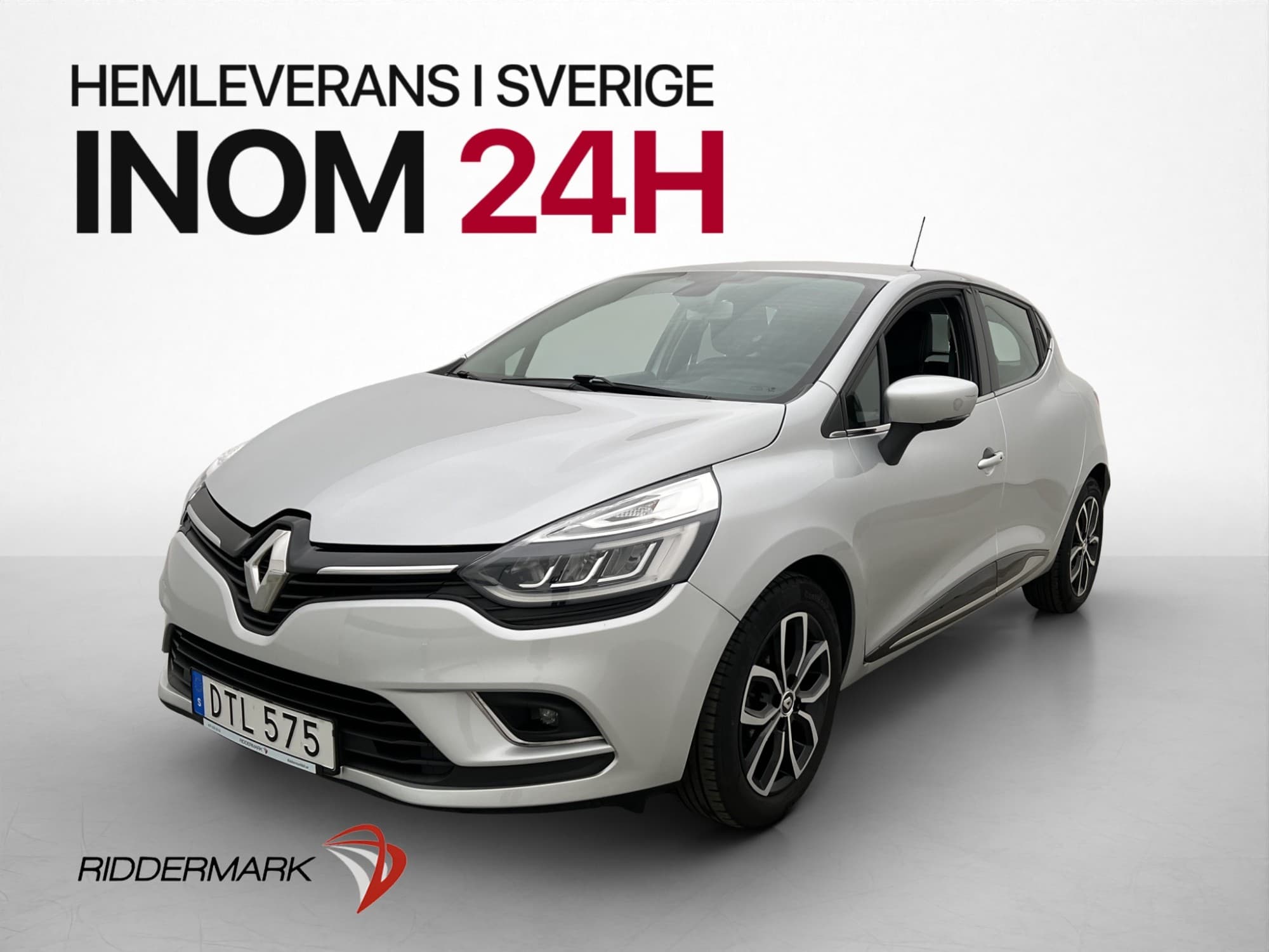 Renault Clio 0.9 TCe 90hk Intens Navi Halvskinn Bluetooth