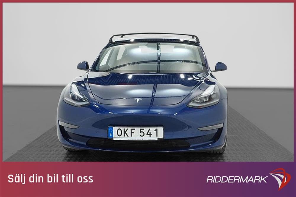 Tesla Model 3 Long Range AWD 440hk Drag Svensksåld Premiumexteriör