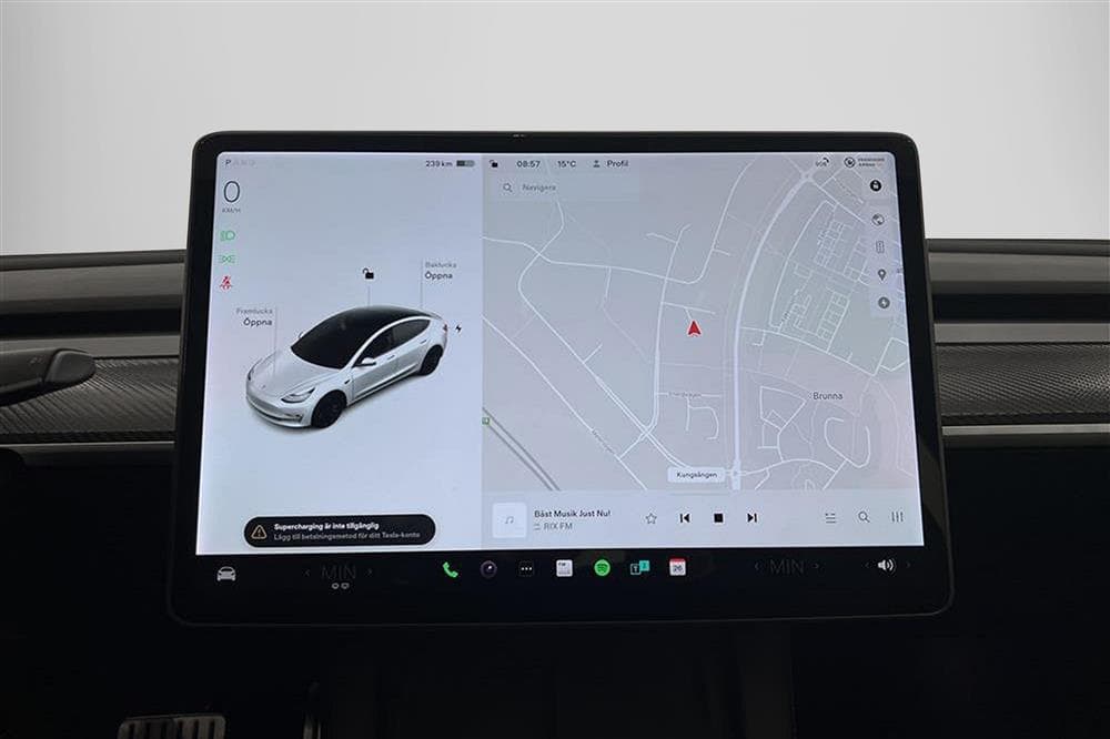 Tesla Model 3 Performance AWD Svensksåld Premiuminteriör