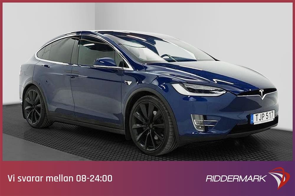 Tesla Model X 100D AWD 6 Sits Drag Uppgraderad AP Vinter pktexteriör