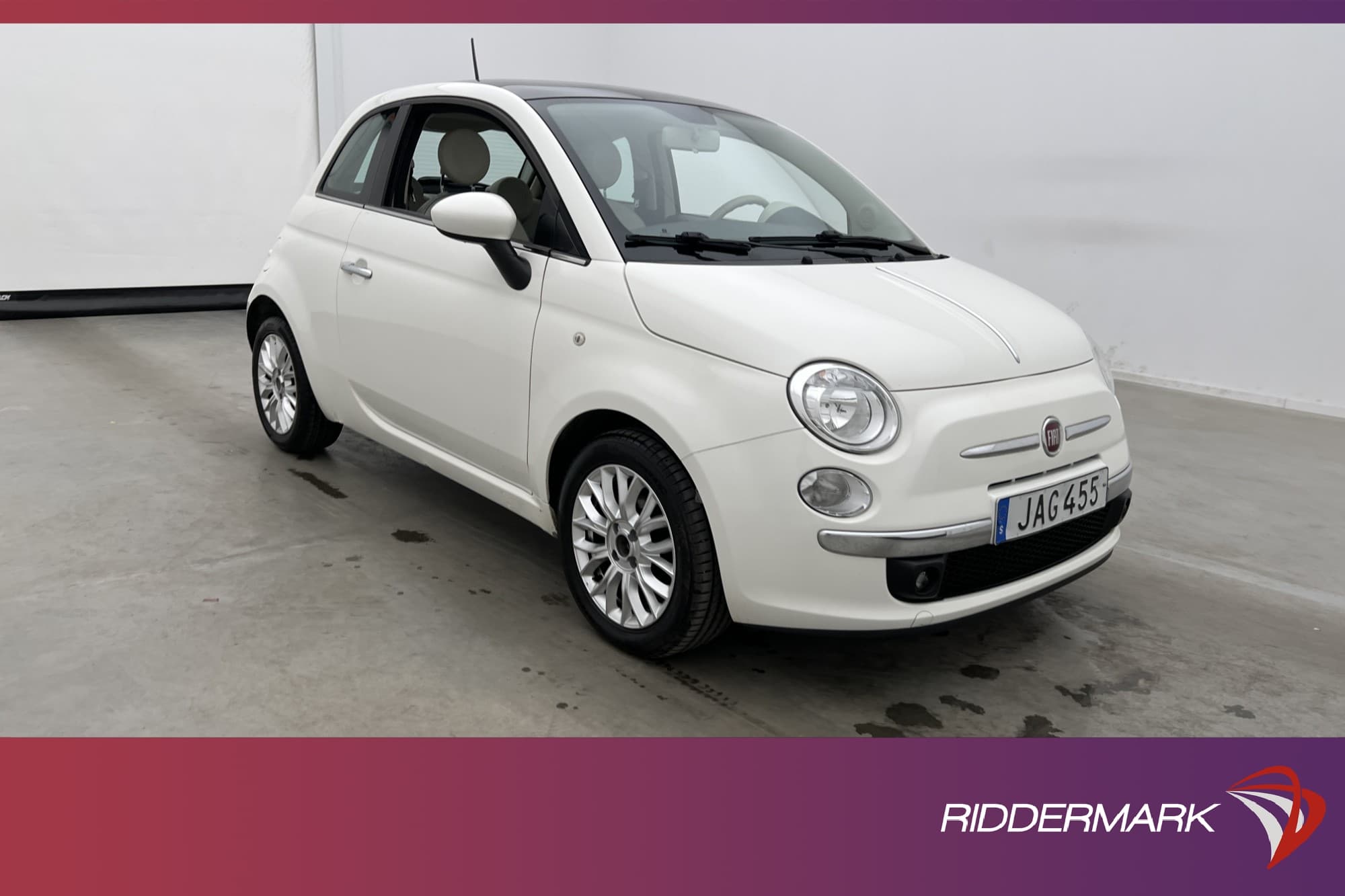 Fiat 500 1.2 8V 69hk Lounge Panorama 536kr Skatt 0,51L/mil
