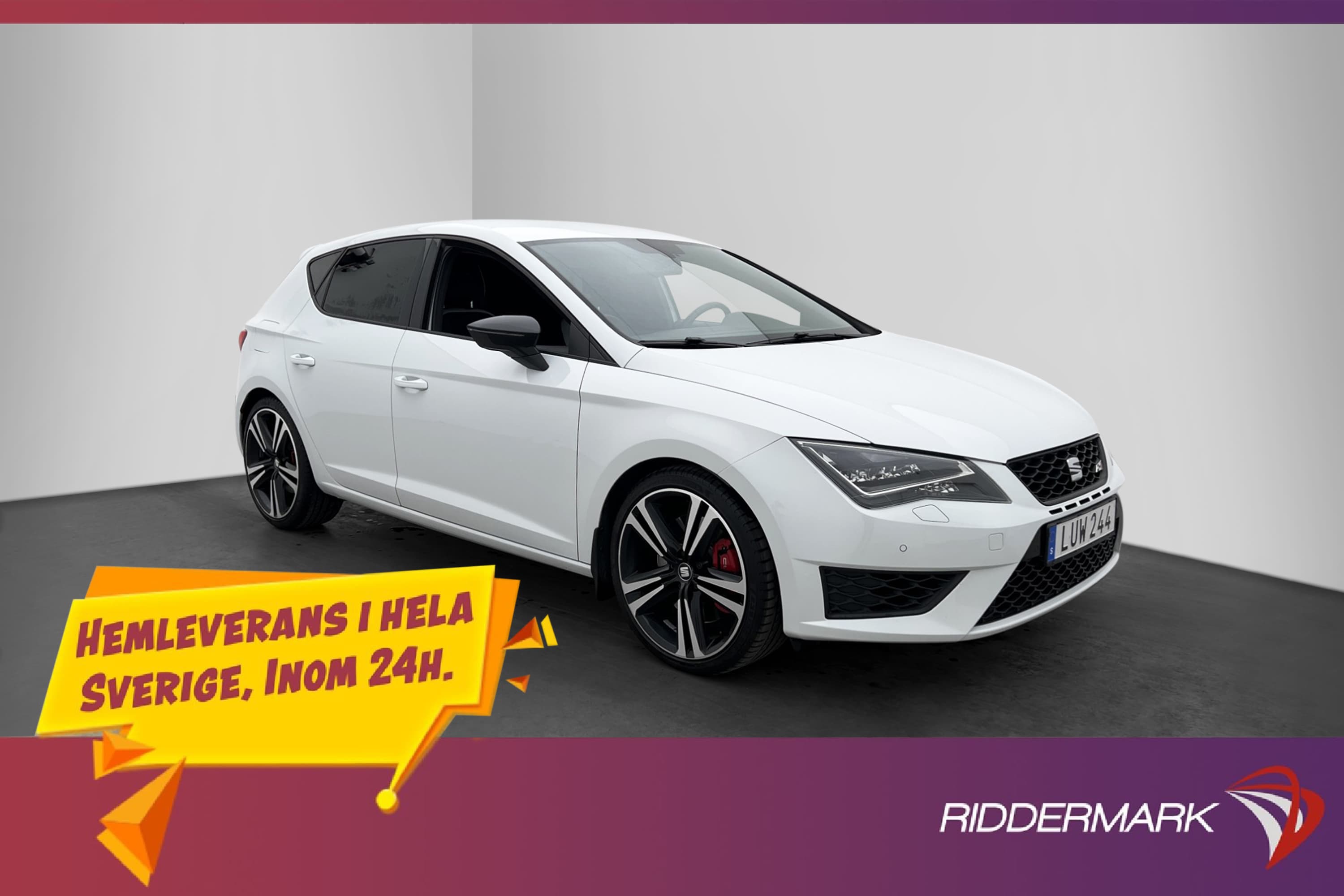 SEAT Leon Cupra TSI 280hk Seat-Sound Kamera Halvskinn