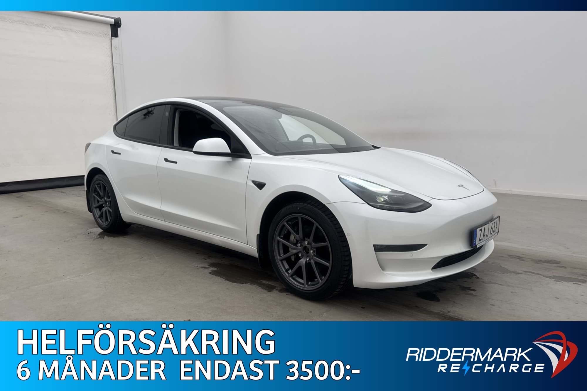 Tesla Model 3 Long Range AWD Autopilot Svensksåld