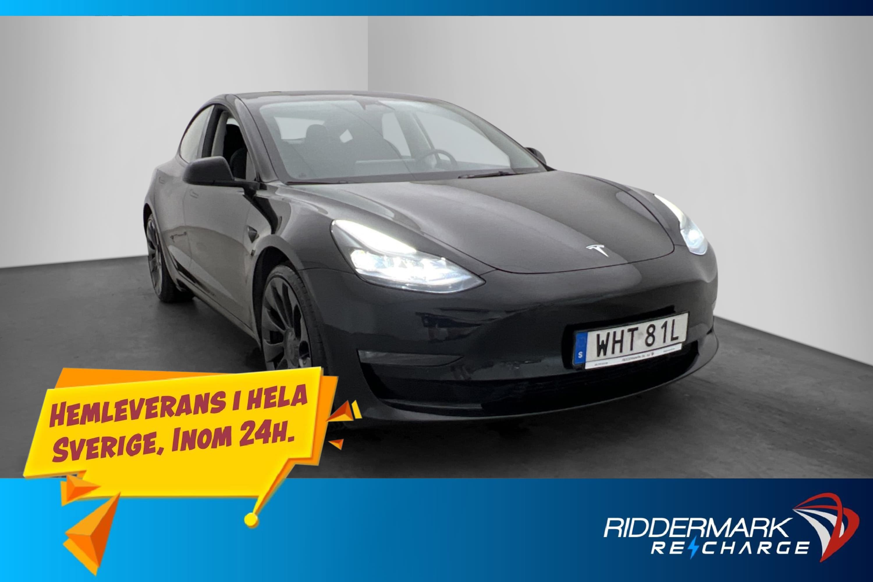 Tesla Model 3 Performance AWD Svensksåld Uppgraderad AP MOMS