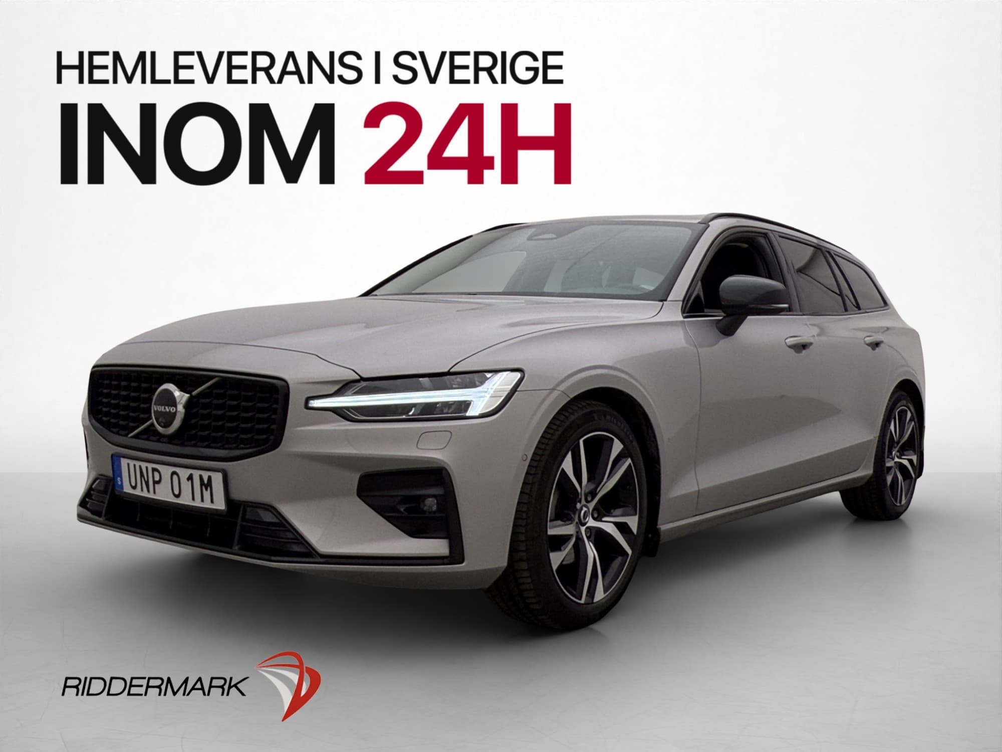 Volvo V60 B4 197hk Plus Dark 360° Skinn Drag Värmare MOMS