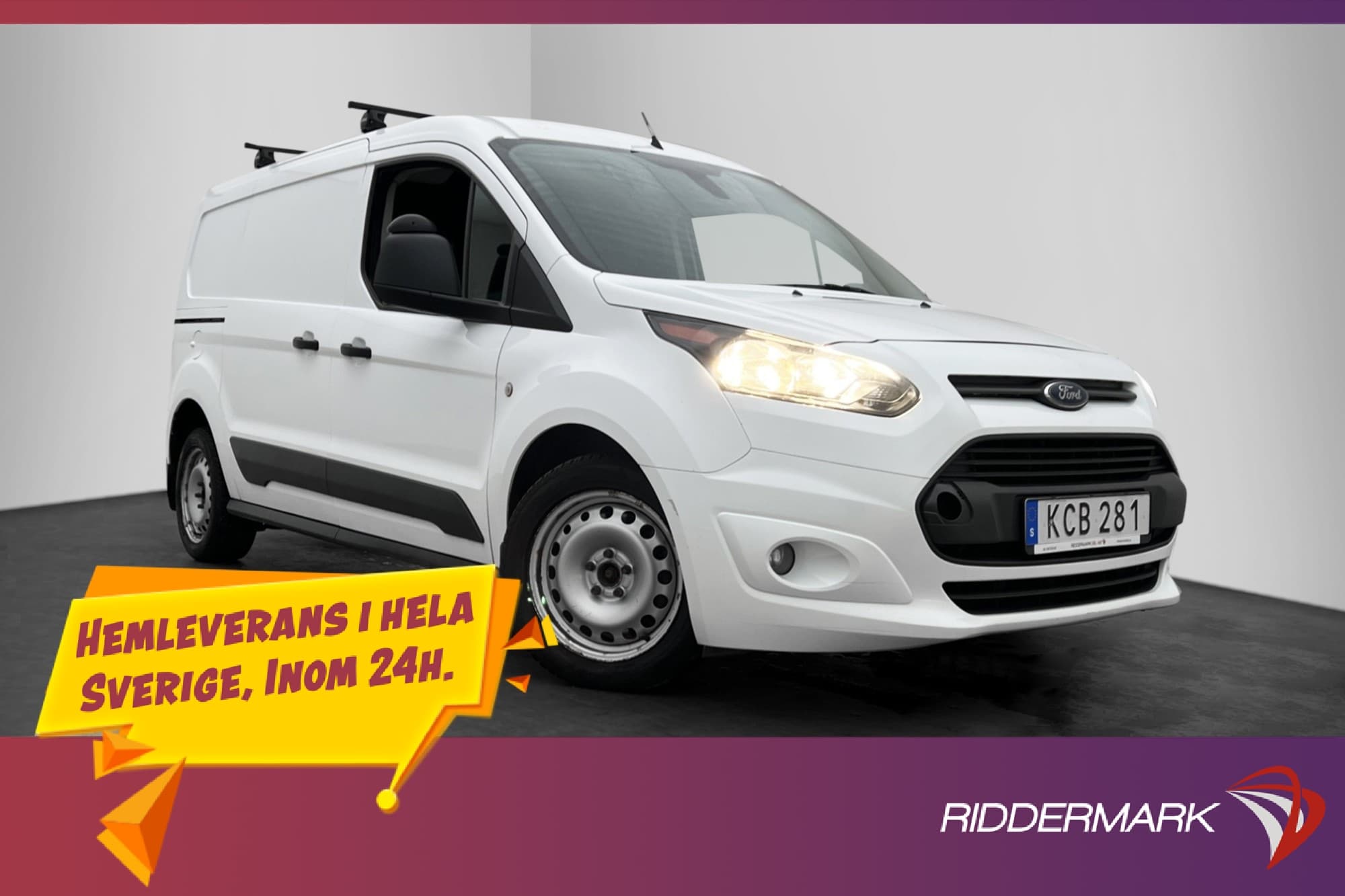 Ford Transit Connect LWB Värmare Dragkrok B-Kamera 2xDörrar