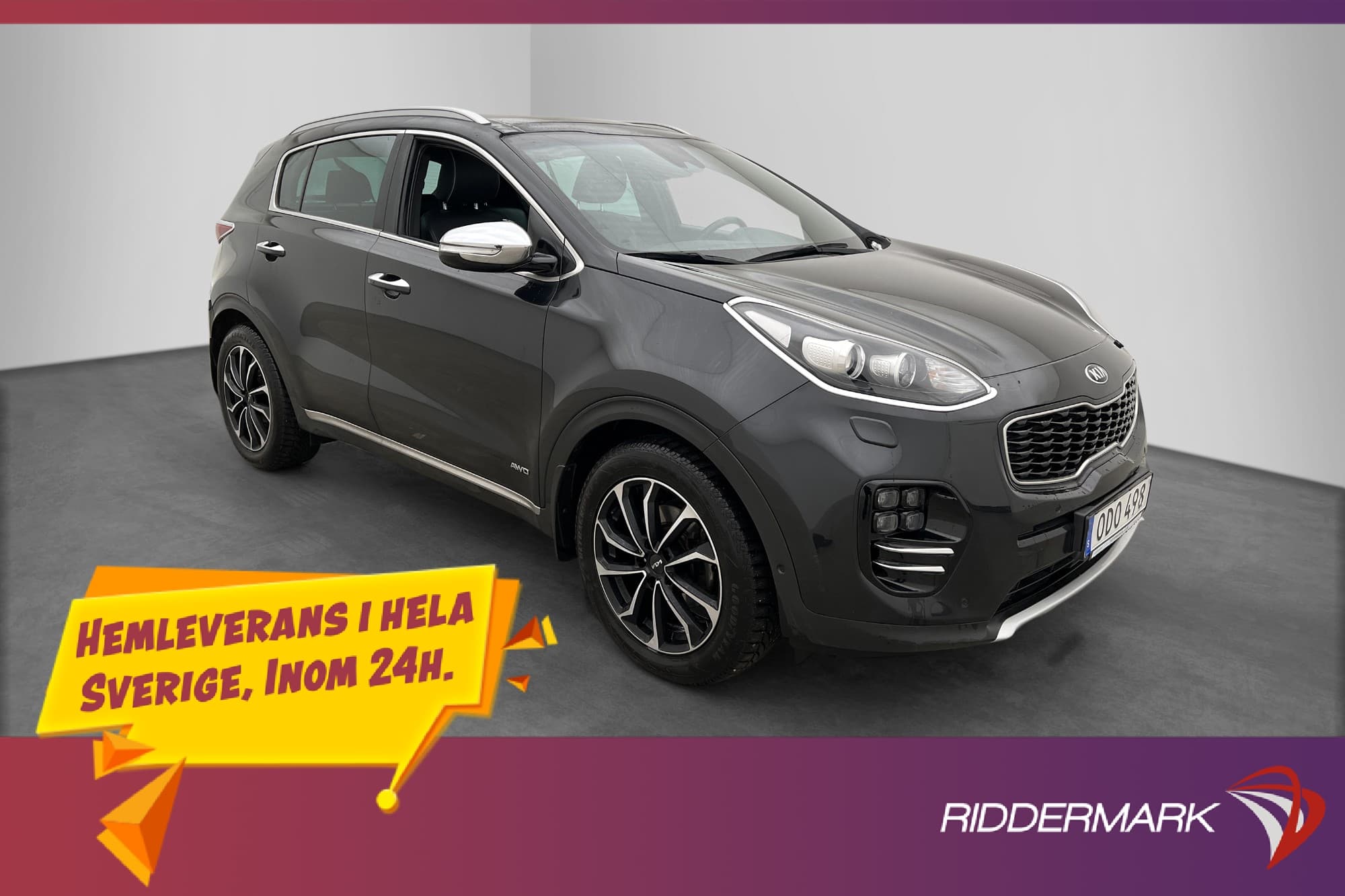 Kia Sportage 2.0 CRDi AWD GT-Line M-Värm Pano JBL Skinn Navi