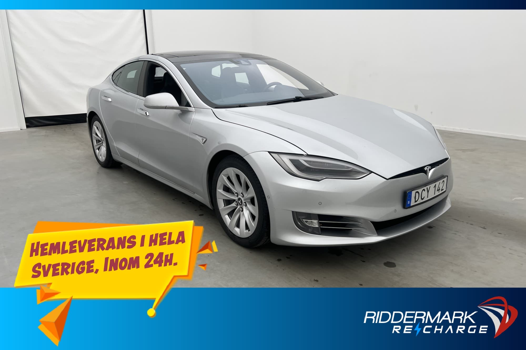 Tesla Model S 90D Luftfjädring Panorama Kamera Autopilot