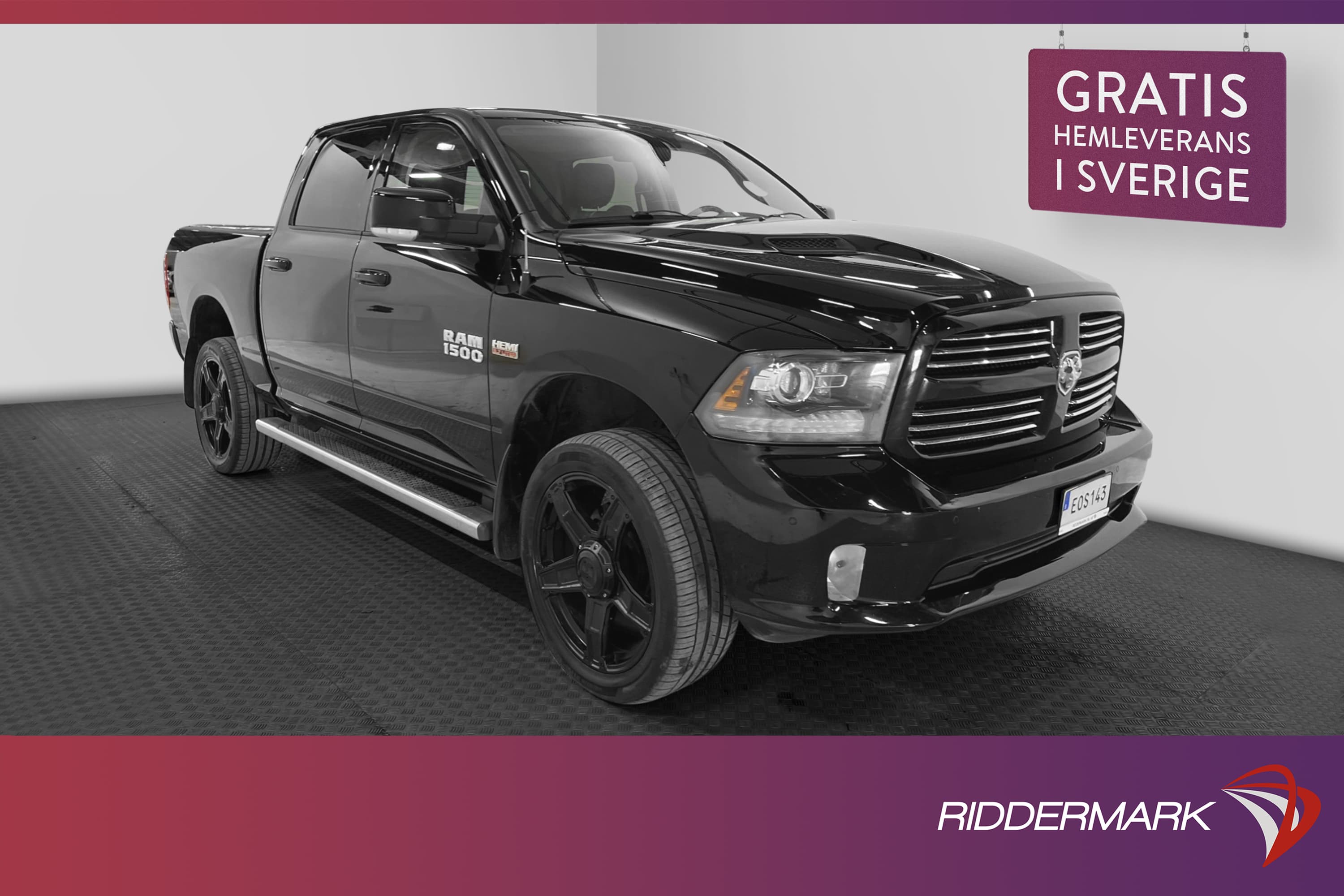 Dodge RAM Sport 5.7 HEMI 4x4 Luftfjädring Dragkrok Moms