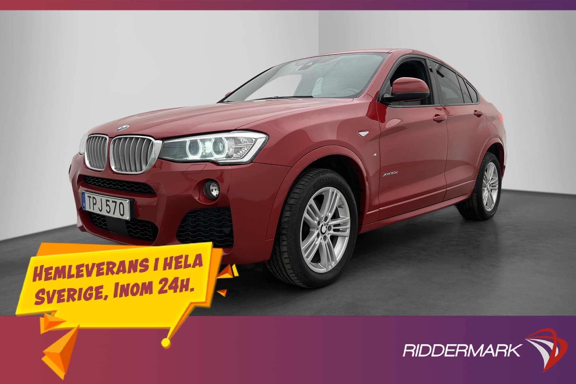 BMW X4 xDrive30d 258hk M-Sport Head-up Kamera HiFi Navi 