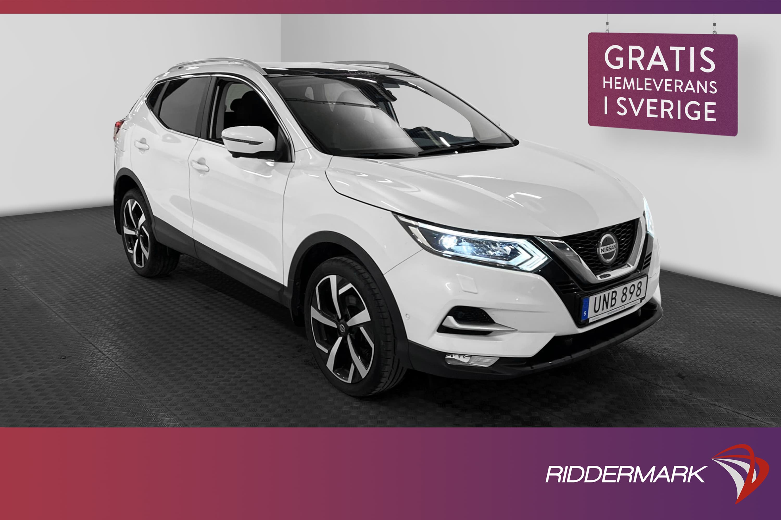 Nissan Qashqai 1.2 DIG-T 115hk Tekna Pano 360° Navi Välserv