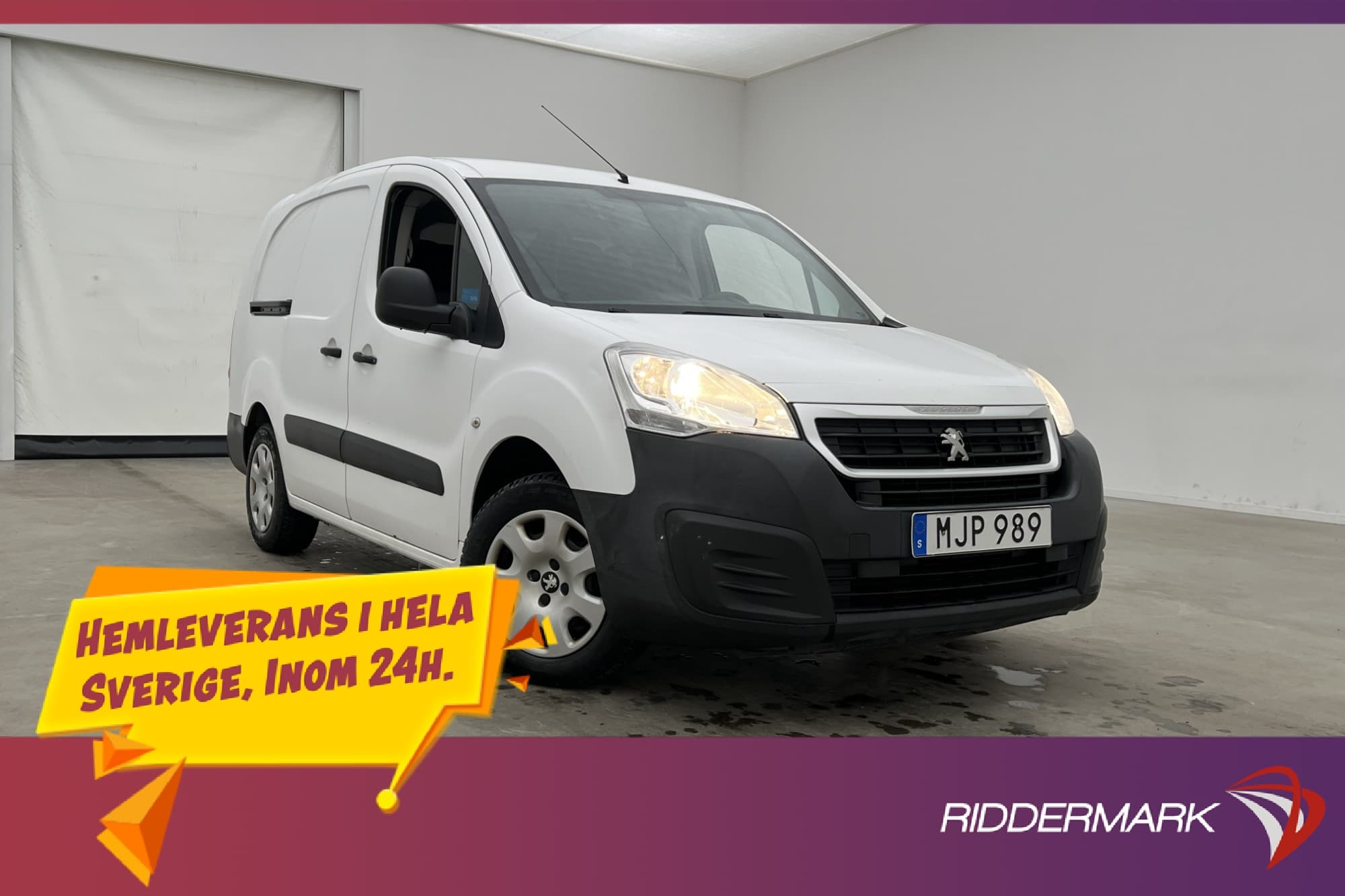 Peugeot Partner L2 1.6HDi Ny-Kamrem Drag PDC V-Inredd Moms