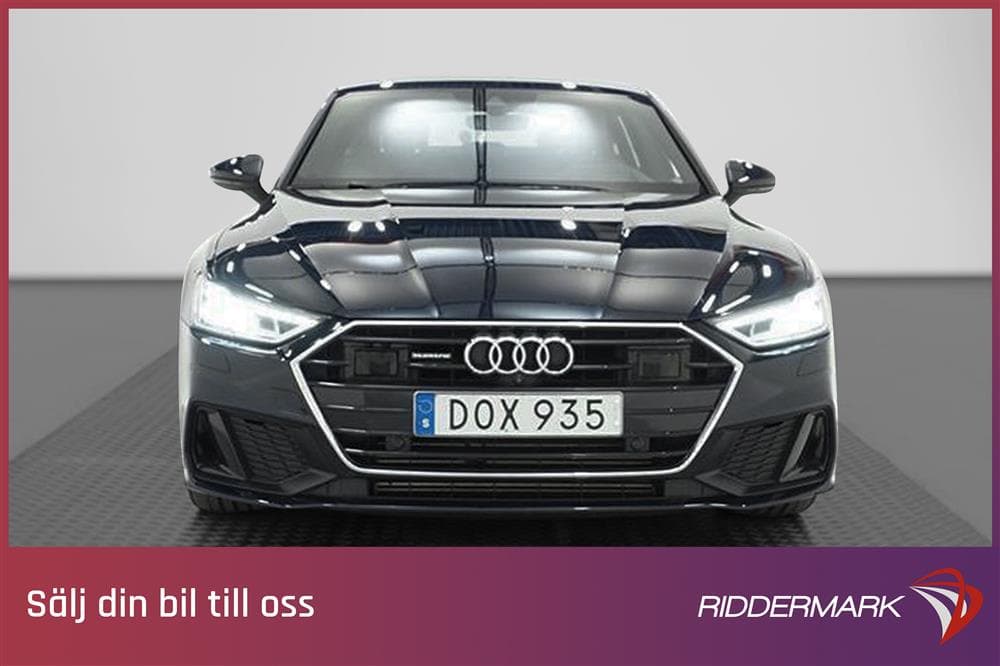 Audi A7 55 TFSI 340hk S-Line Matrix Cockpit Luftfjädringexteriör