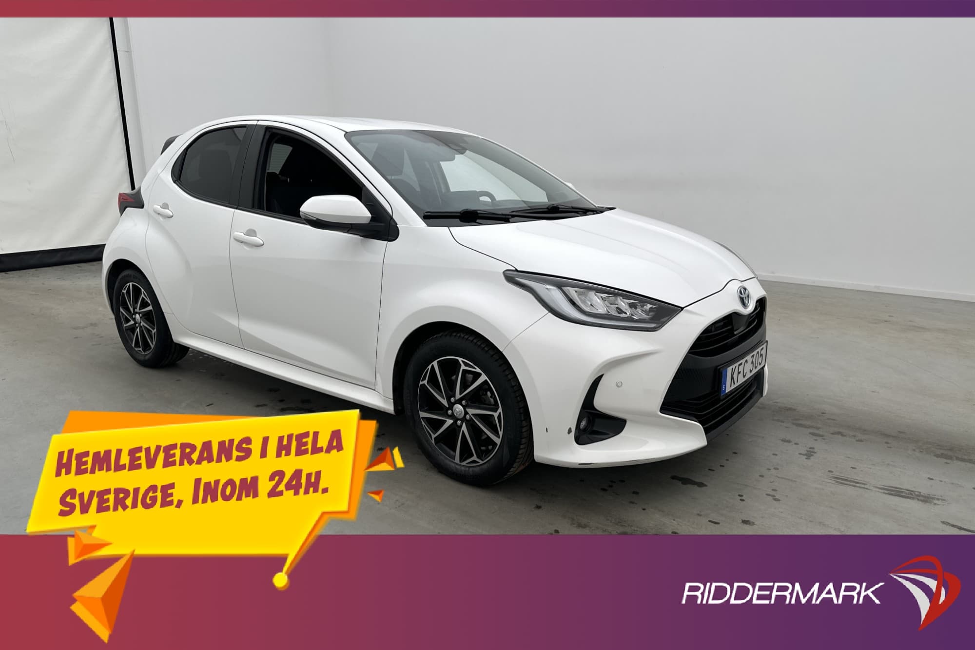 Toyota Yaris Hybrid 116hk Active Plus MOMS Kamera Rattvärme