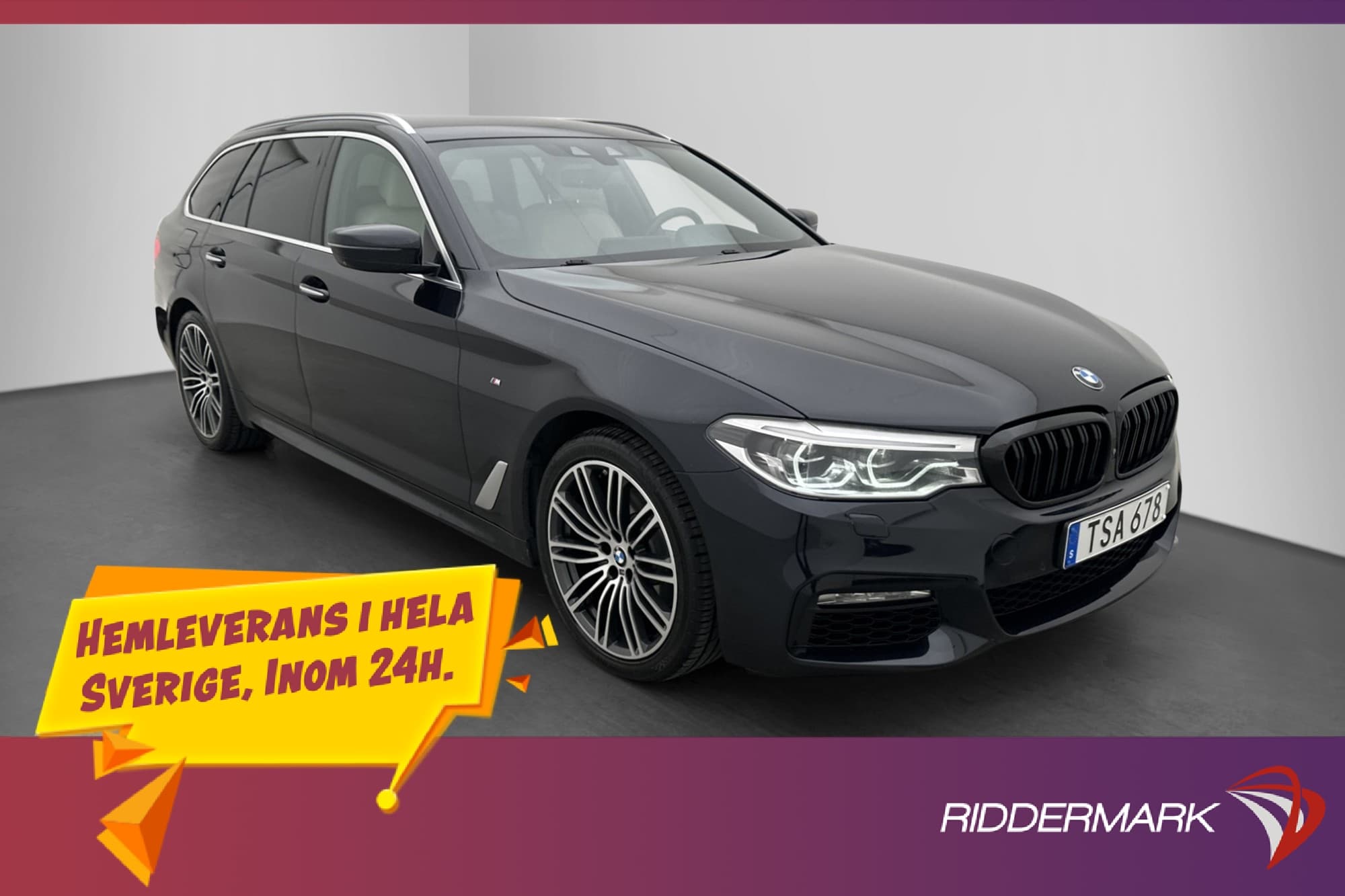 BMW 520 D 190hk xDrive 190hk M-Sport Värmare 360° HUD Drag