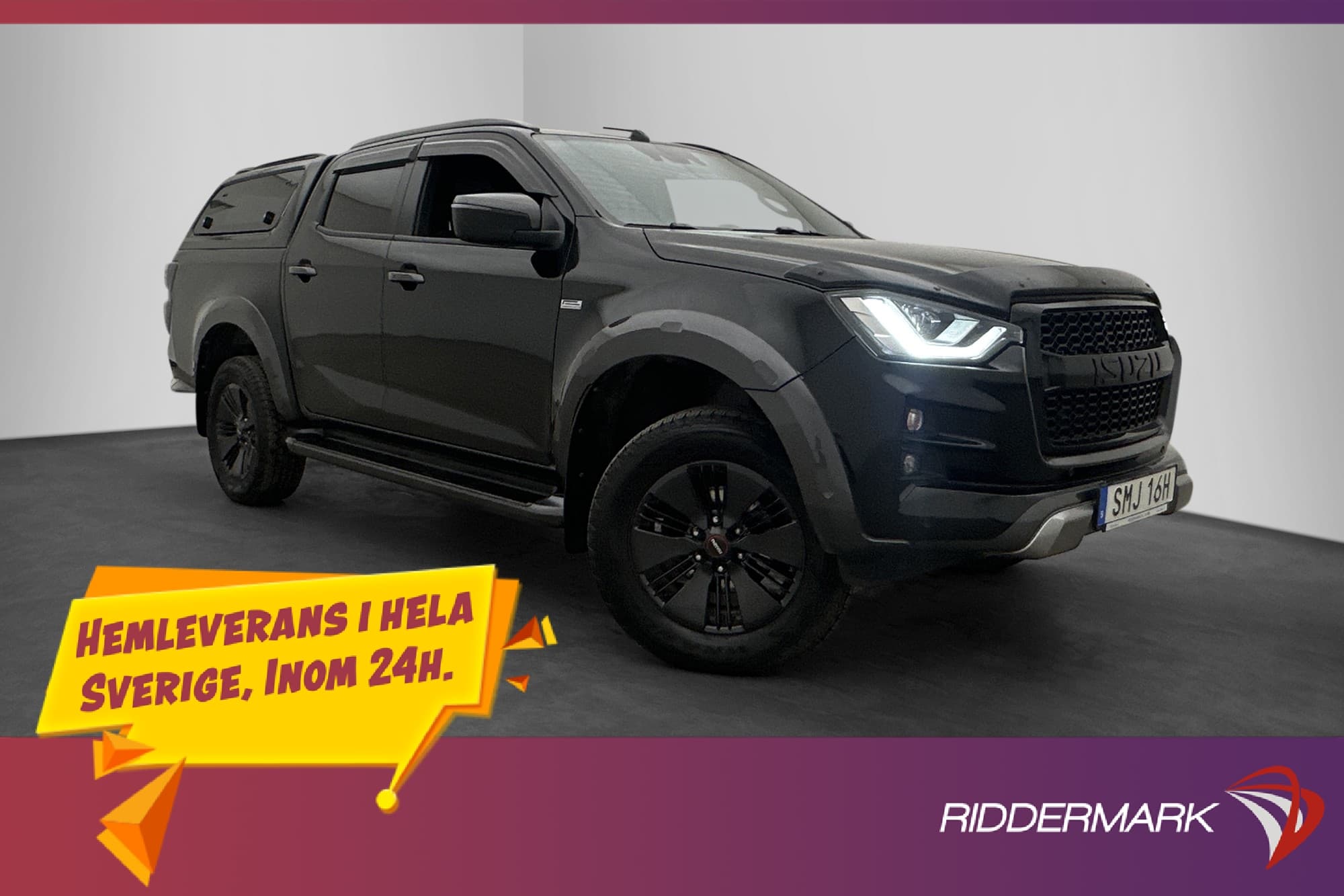 Isuzu D-Max XRX 1.9 4WD Värm Kåpa Kamera Drag CARPLAY Moms