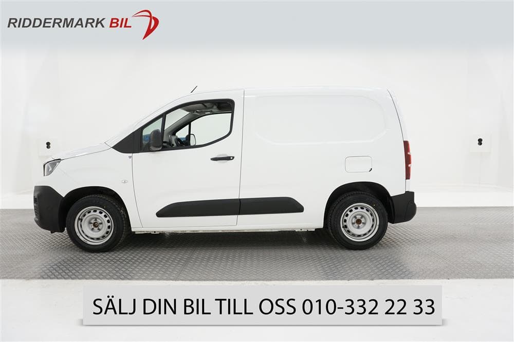 Peugeot Partner 1.2 PureTech Eu6 110hk Värmare 3-sits Moms