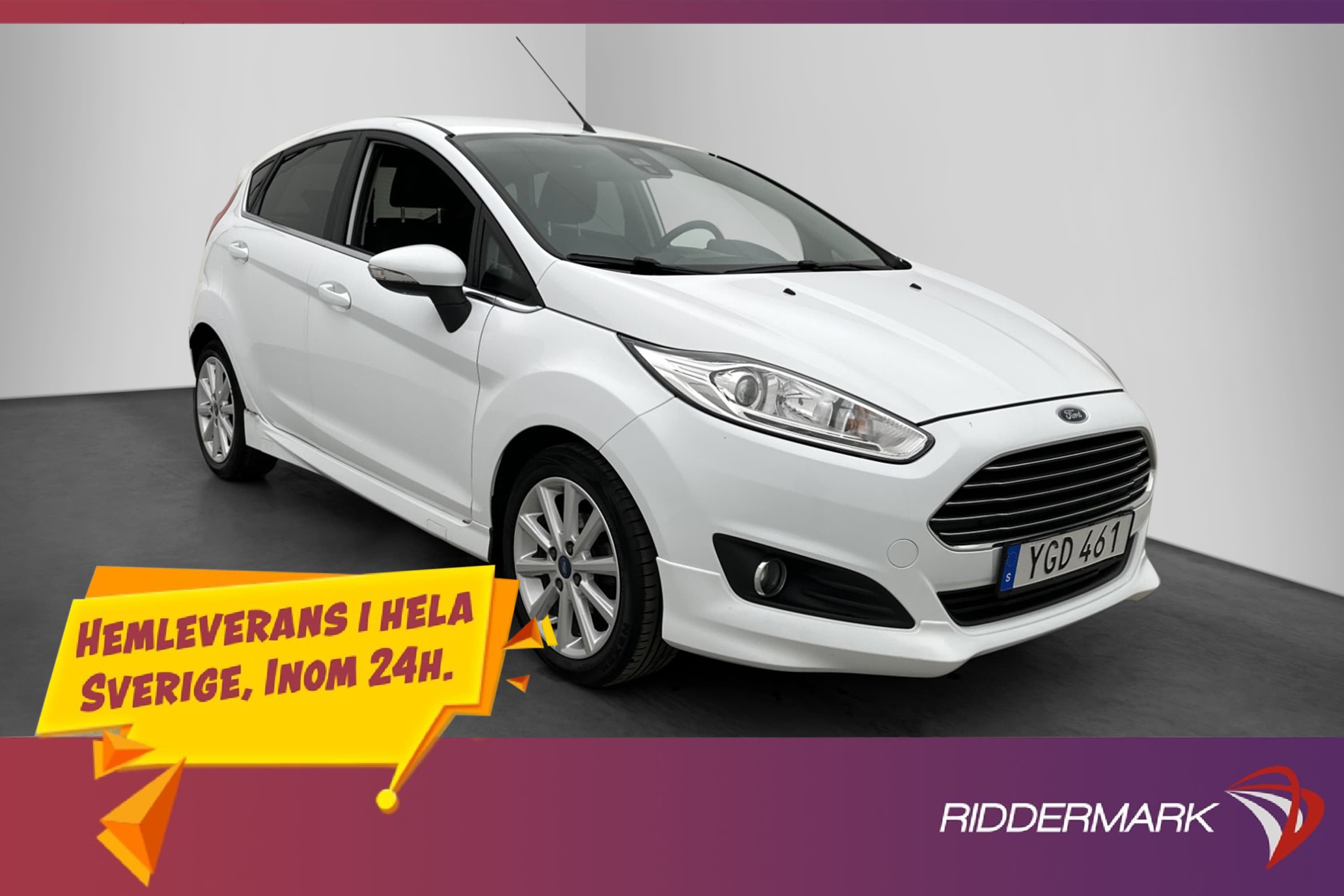 Ford Fiesta 1.0 EcoBoost 100hk Titanium Sensorer 0.46 l/mil