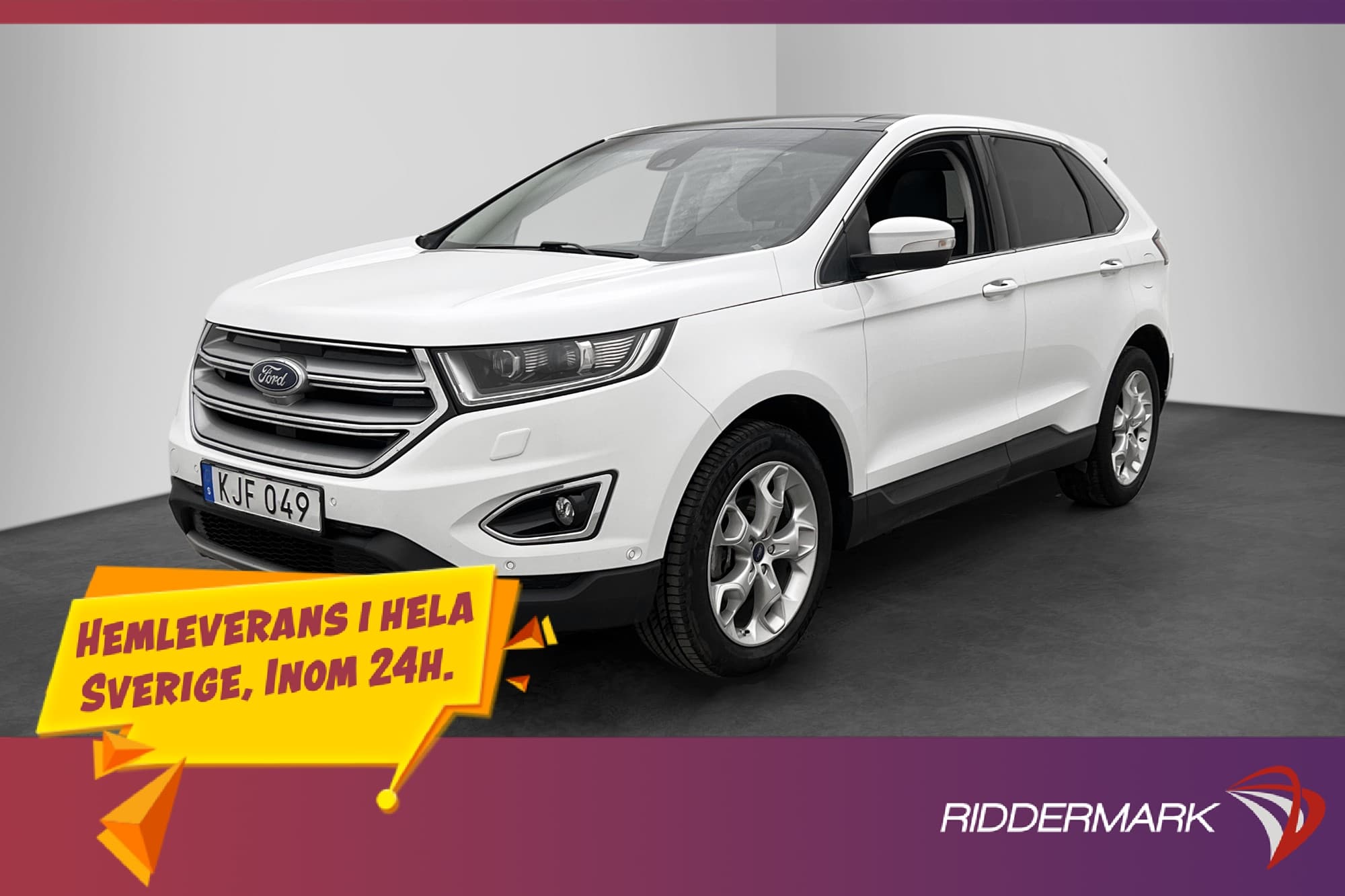 Ford Edge Bi-Turbo AWD 210hk Pano Kamera Navi Skinn Drag