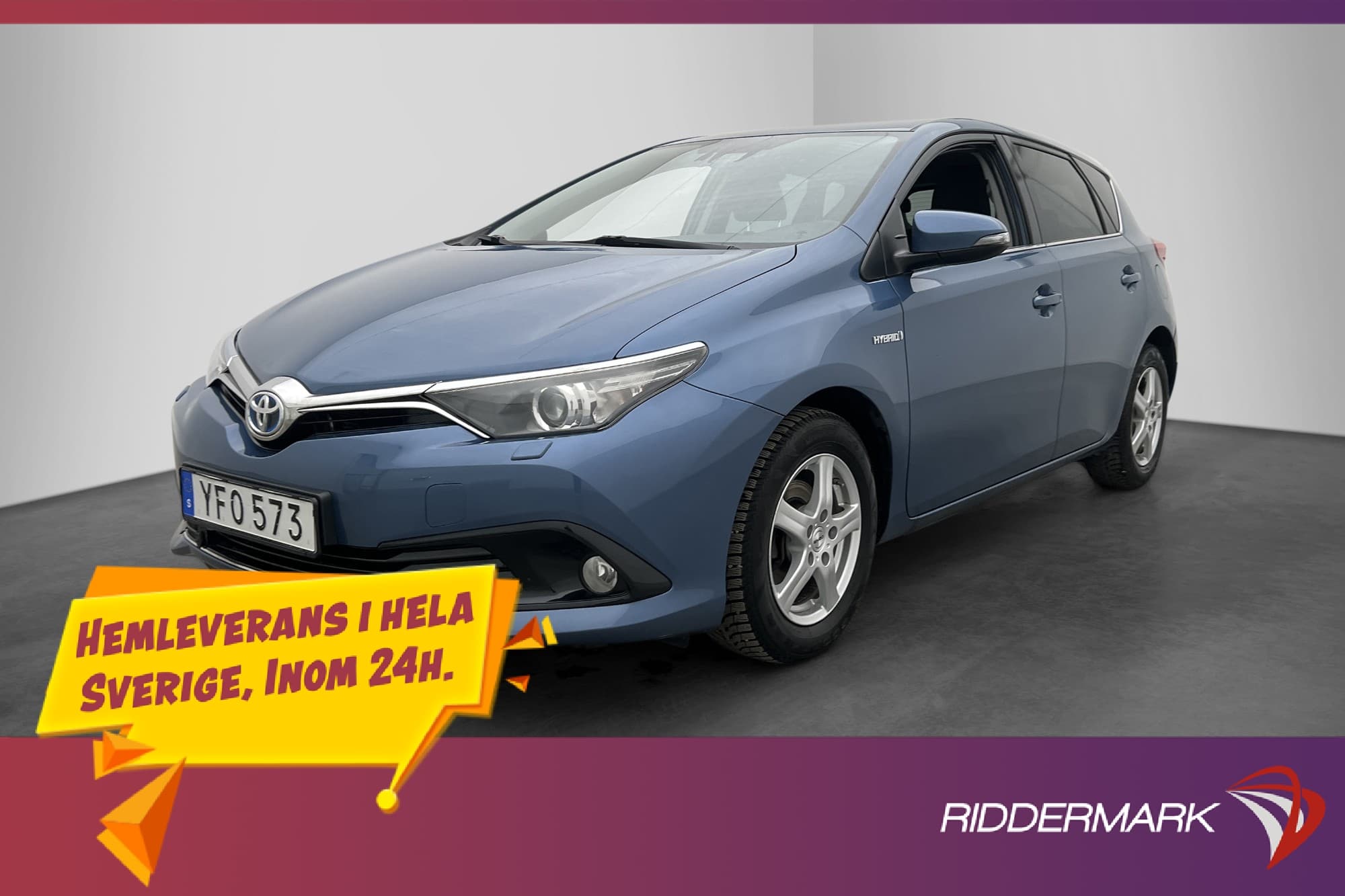 Toyota Auris Hybrid e-CVT 136hk Active Plus Värmare Kamera