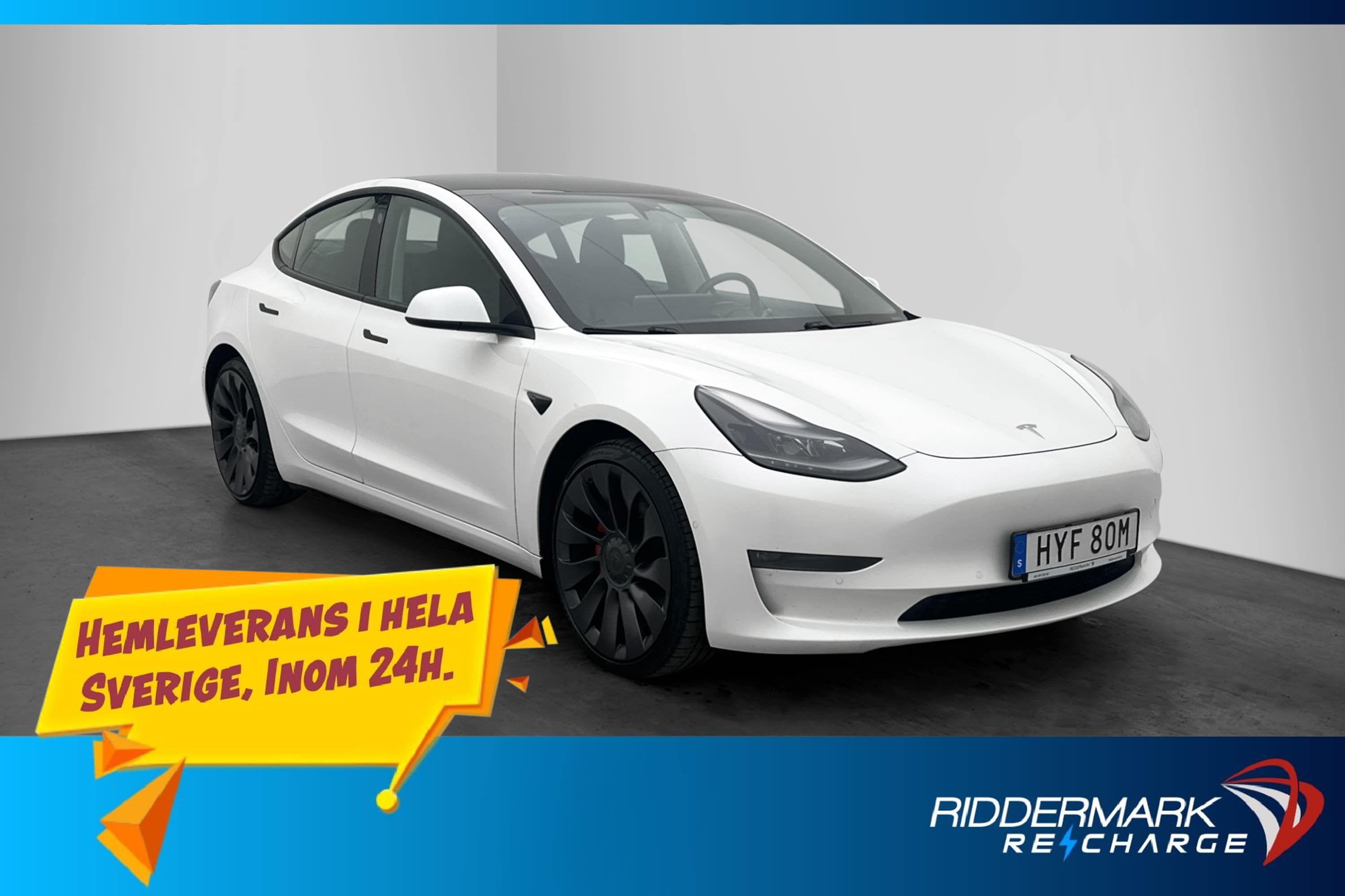 Tesla Model 3 Performance AWD Autopilot Svensksåld