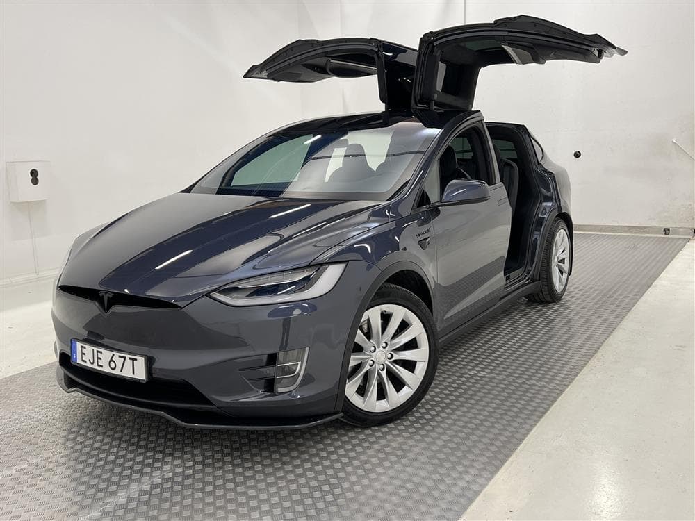 Tesla Model X 100D 423hk Dragkrok FSD Kolfiber Moms Leasbarinteriör