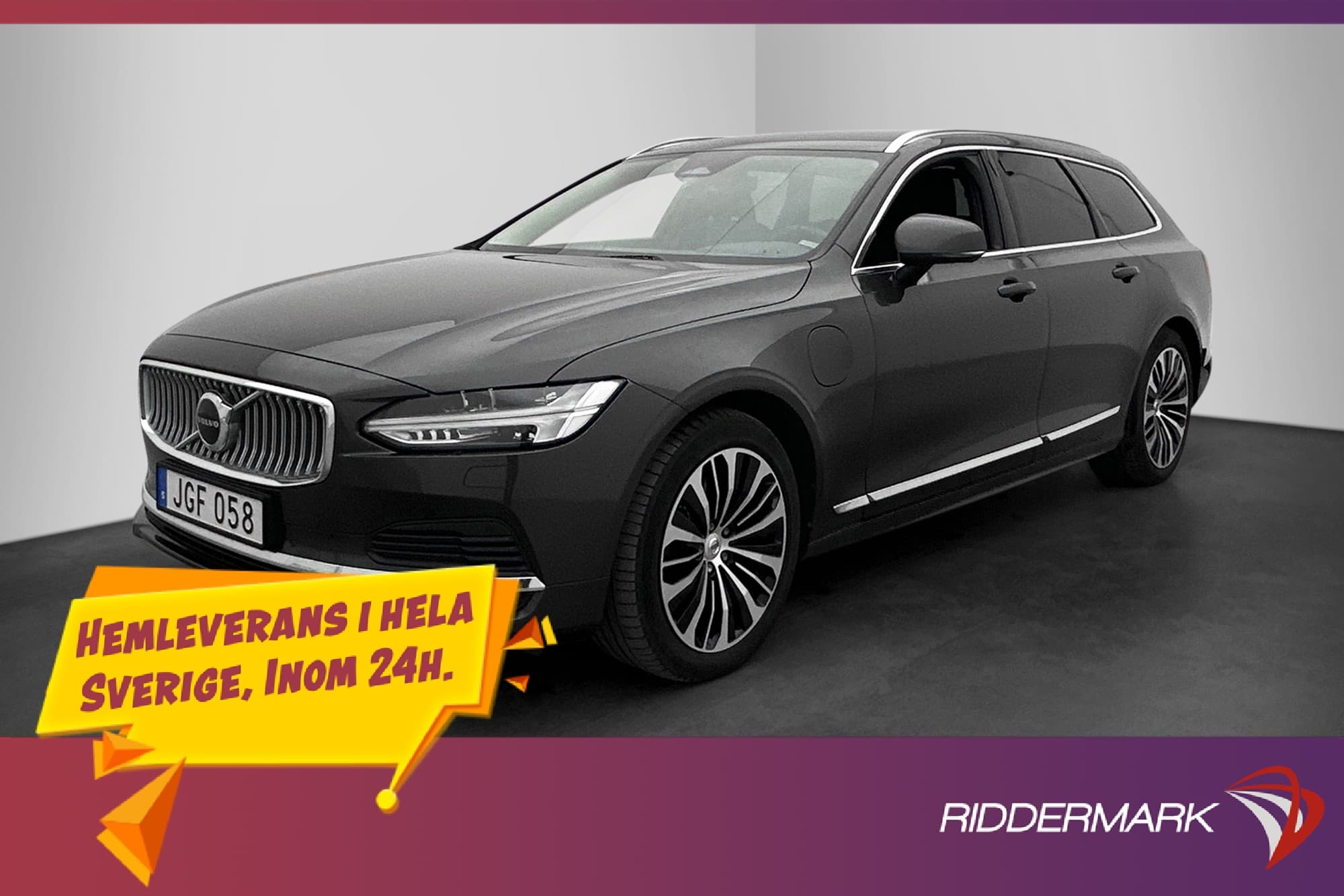 Volvo V90 Recharge T6 AWD Core Värmare Drag BLIS Kamera MOMS