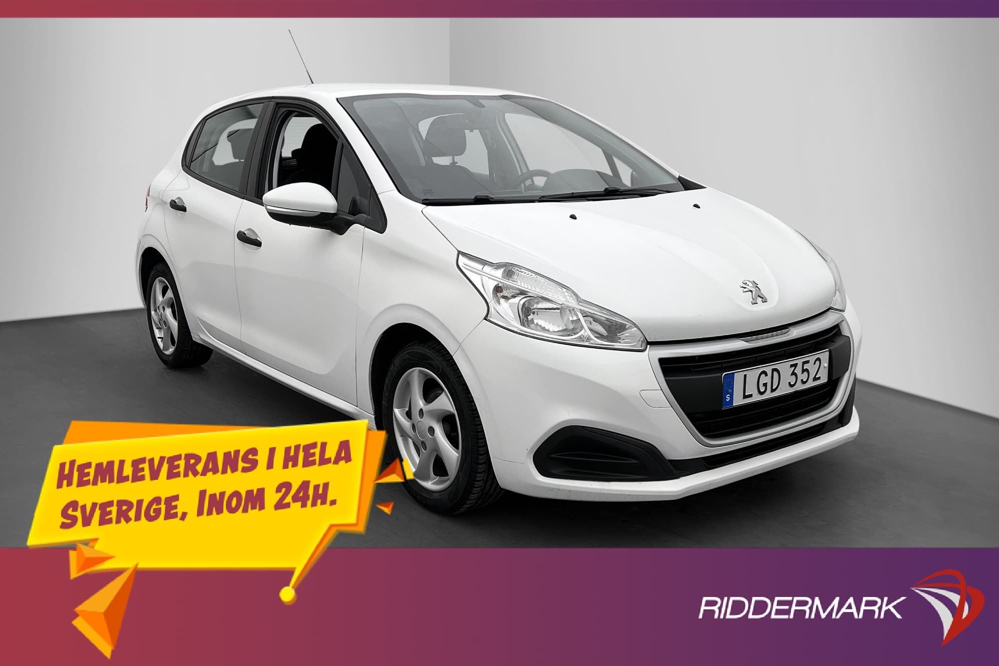 Peugeot 208 1.0 PureTech Sensorer A/C Farthållare Låg skatt