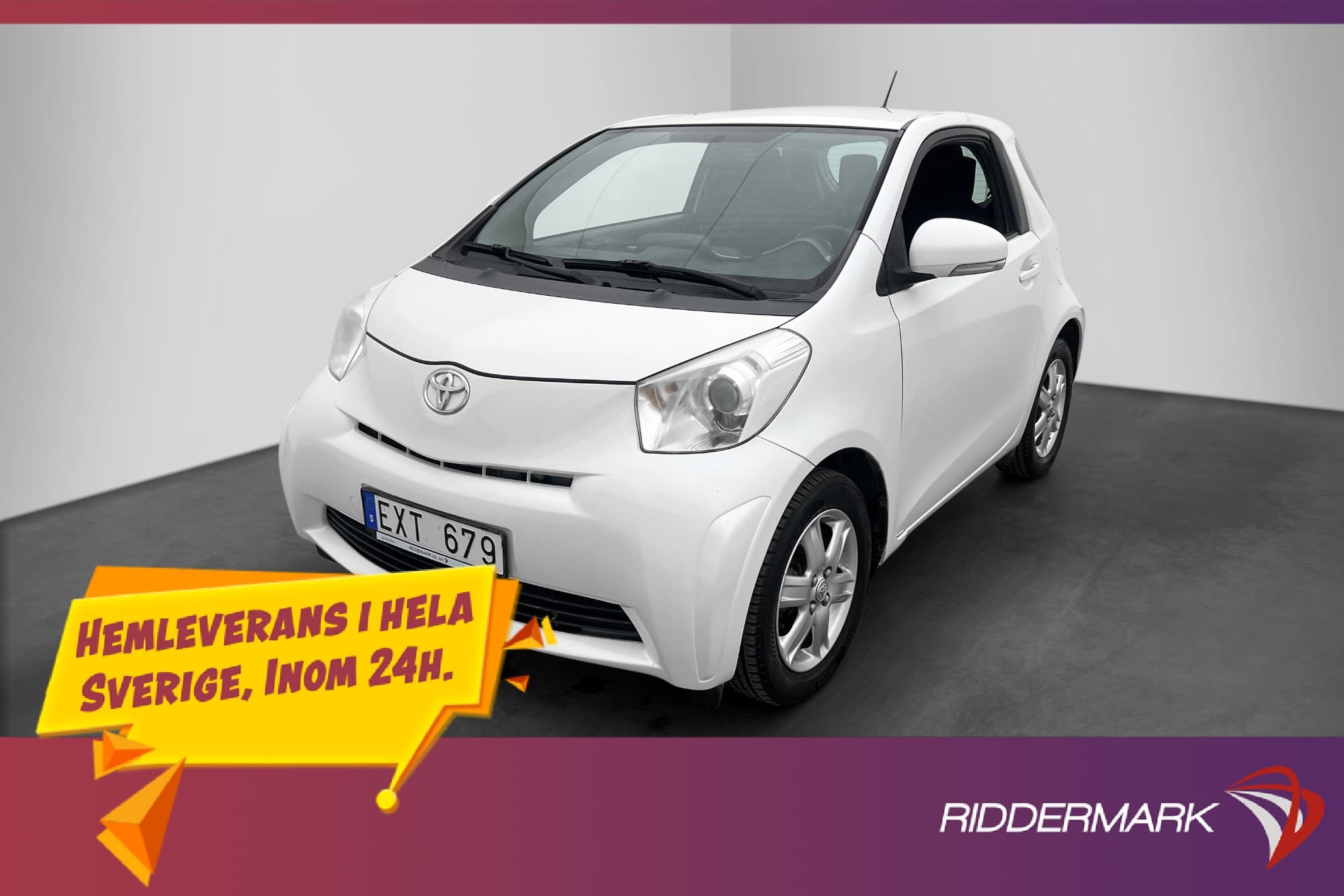 Toyota iQ 1.0 VVT-i Super AC/Luft Elhissar Sätesvärme fram